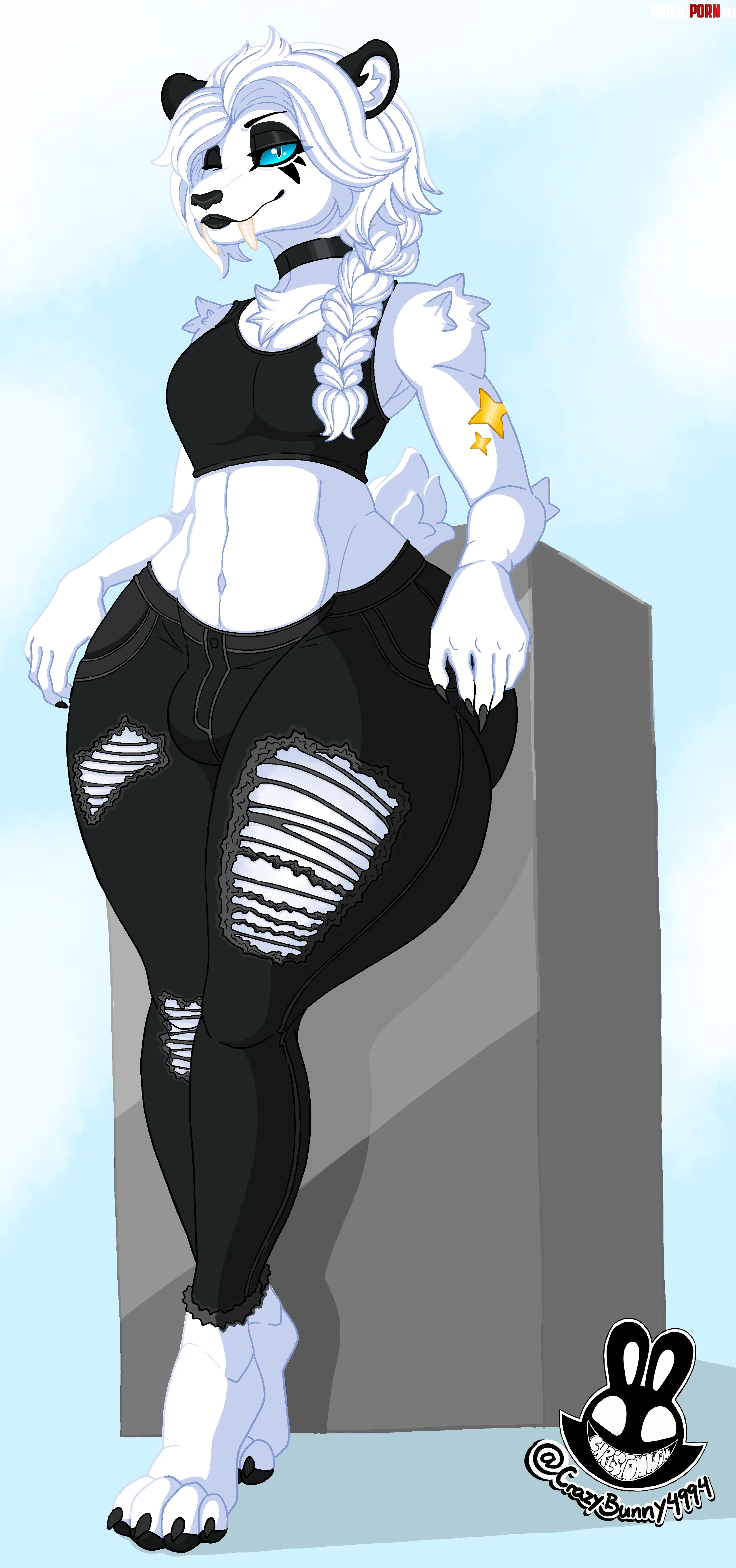 Wide hips big bulge M christomwow by the-demonette
