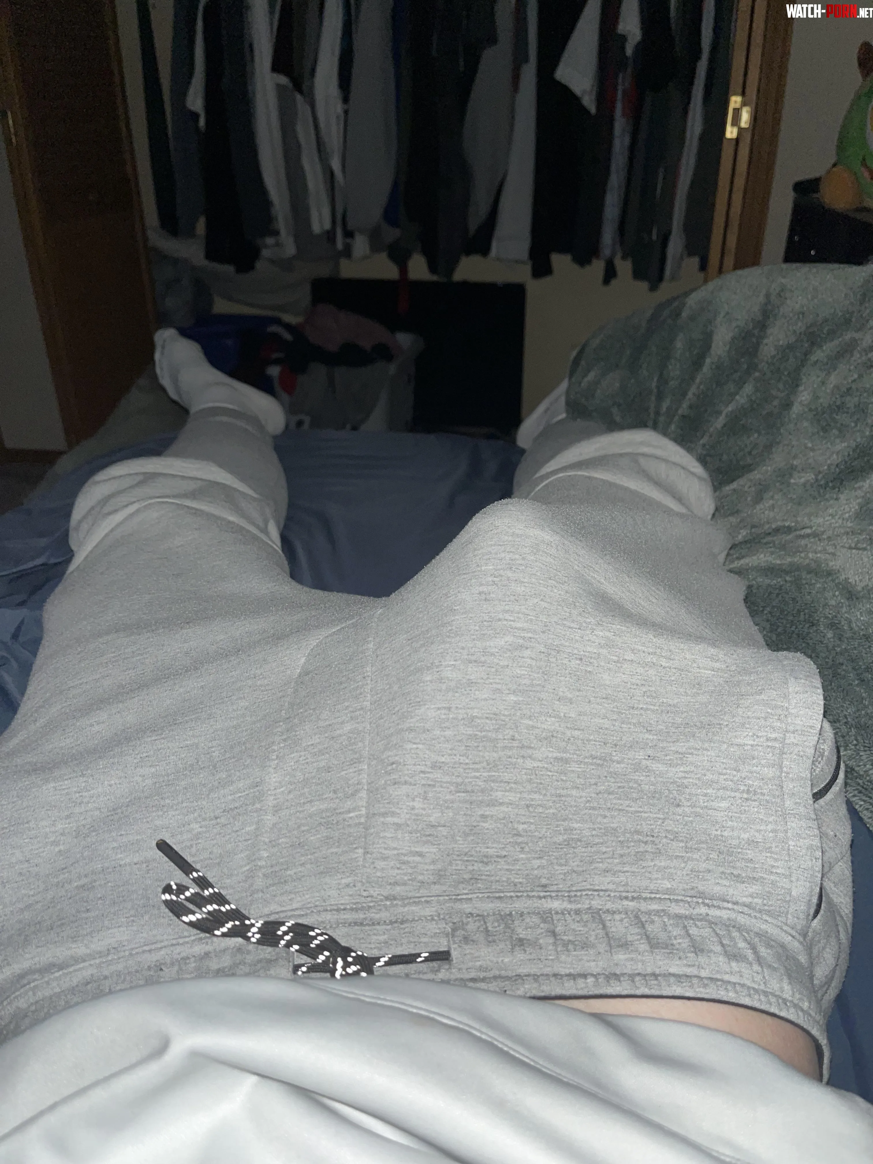 20 grey sweatpants really do the trick on my 7in cock by Imaginary_Donkey7218