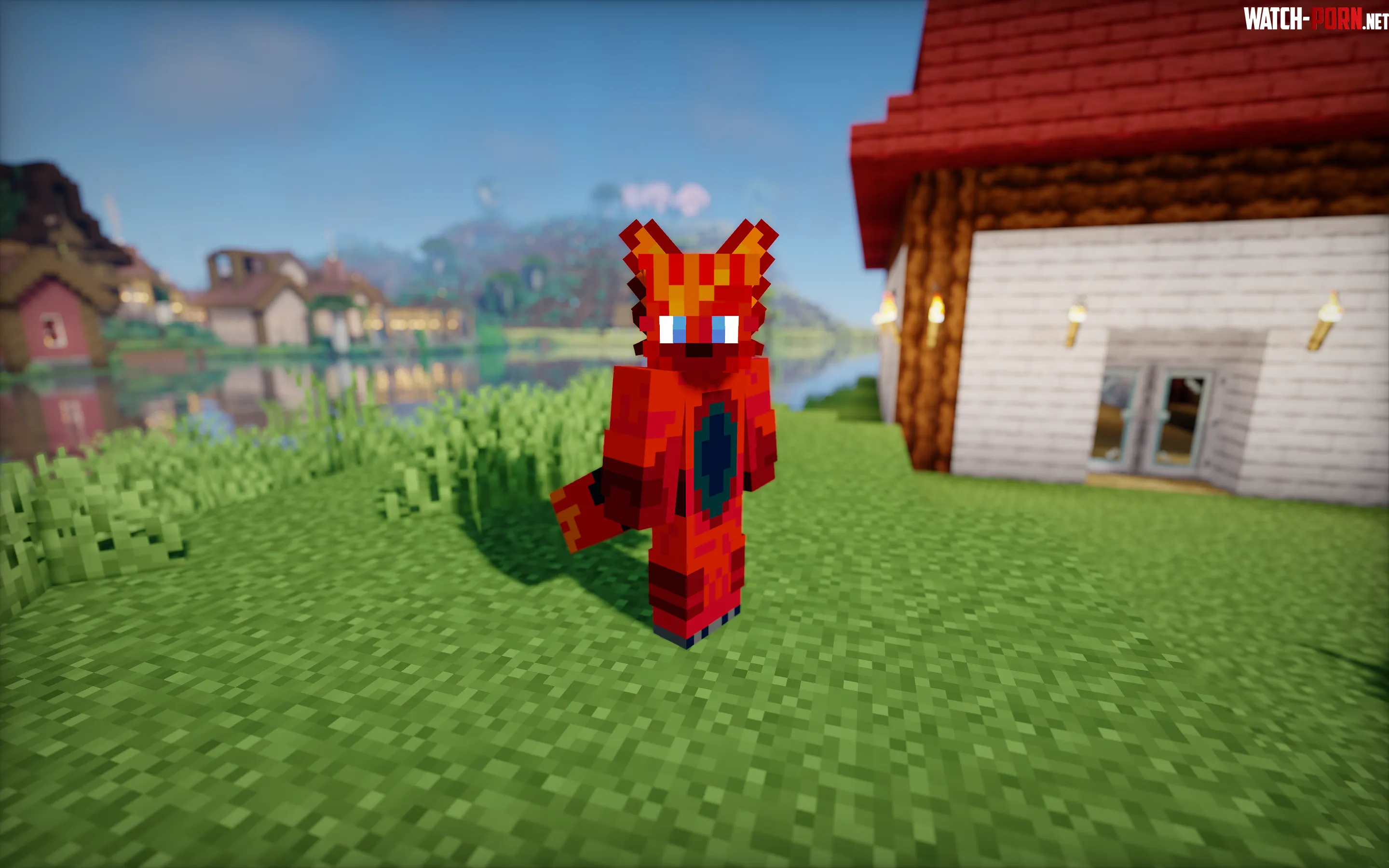 What do you guys think of my furry Minecraft skin by SkyeRedPanda