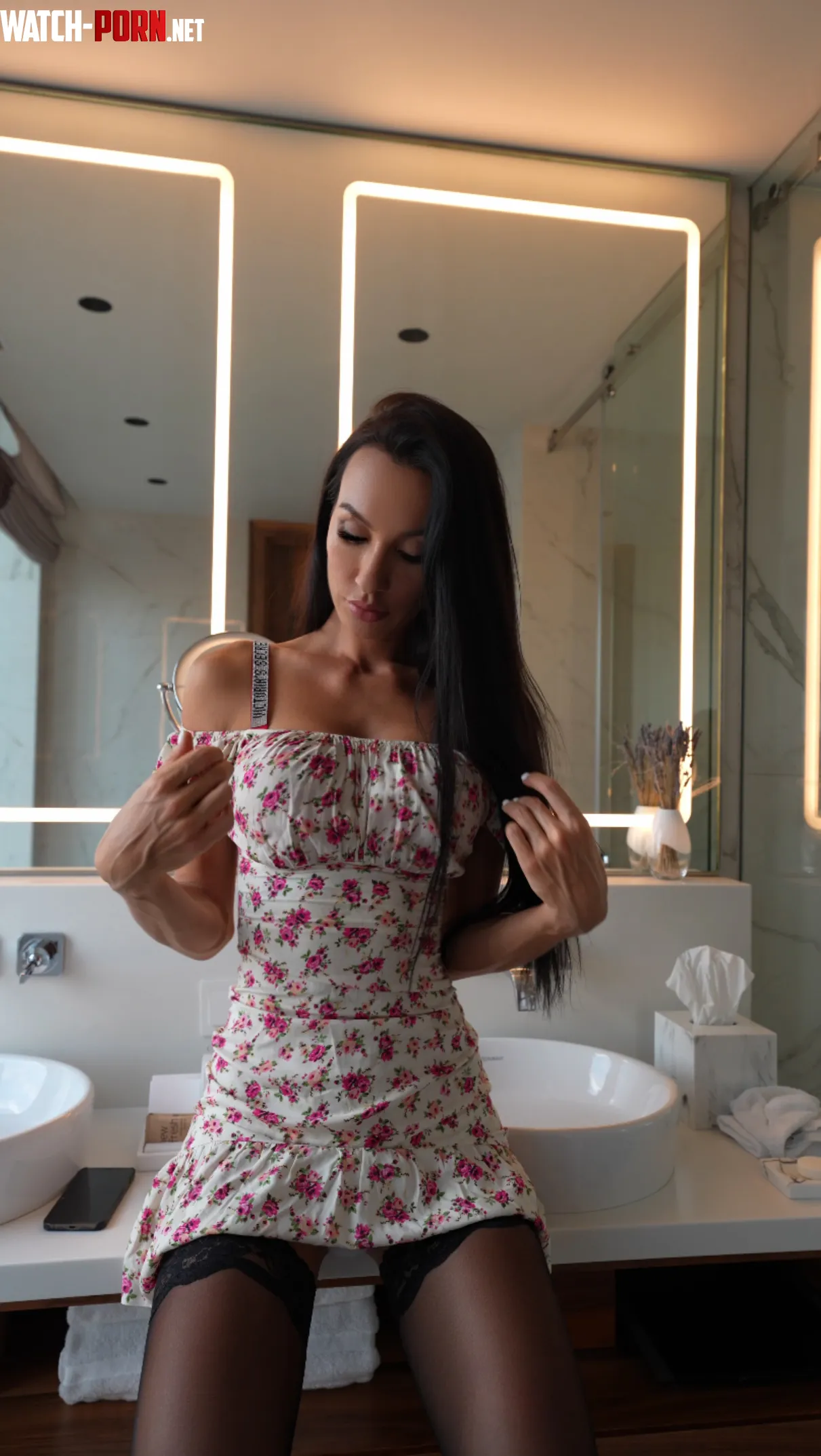 Casual dress with cute florals by Molly-Feetqueen