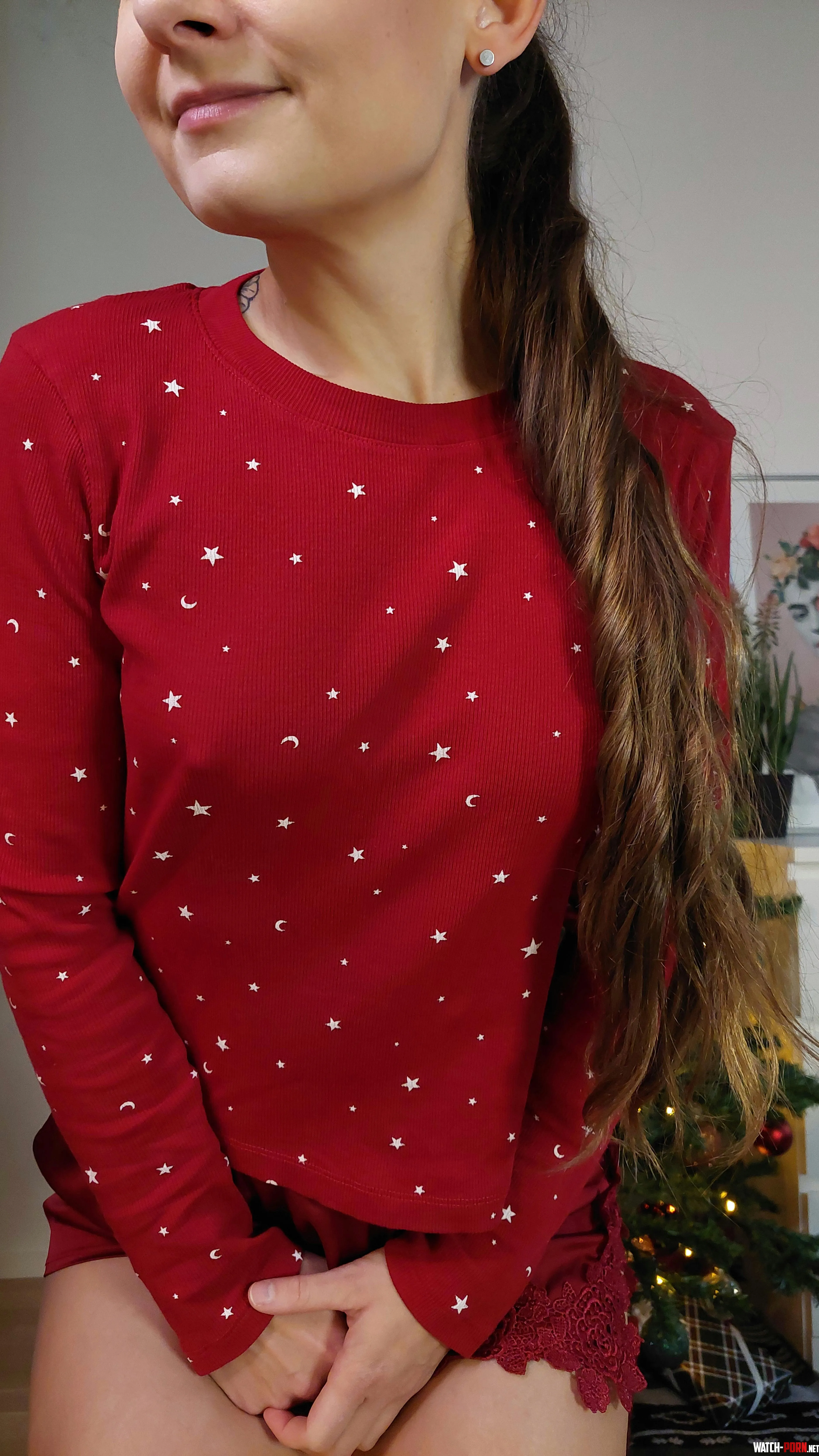 Me in my holiday pyjamas by nordic_sara