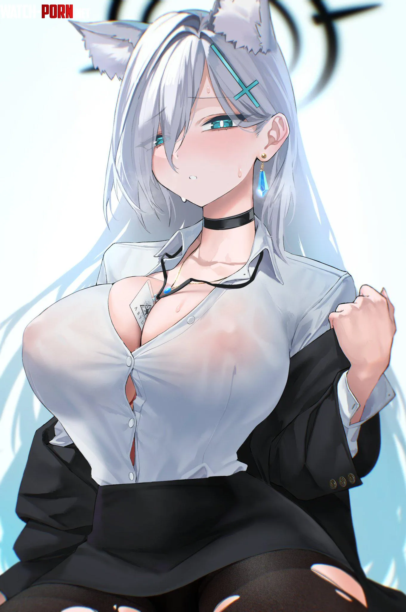 Office Lady Shiroko Terror by marxsander2016
