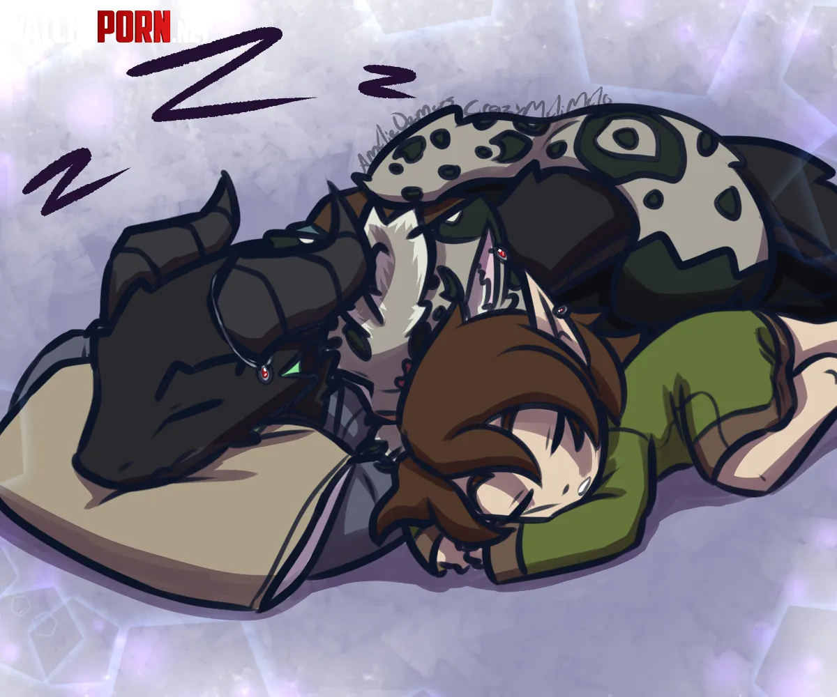 For Hire DnD Sleeping Pile Art and Malik c Me by CrazyMeliMelo