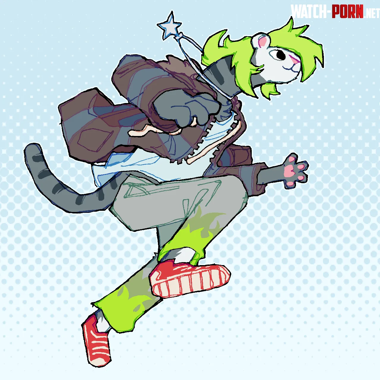 my ferret sona  by uwuGod