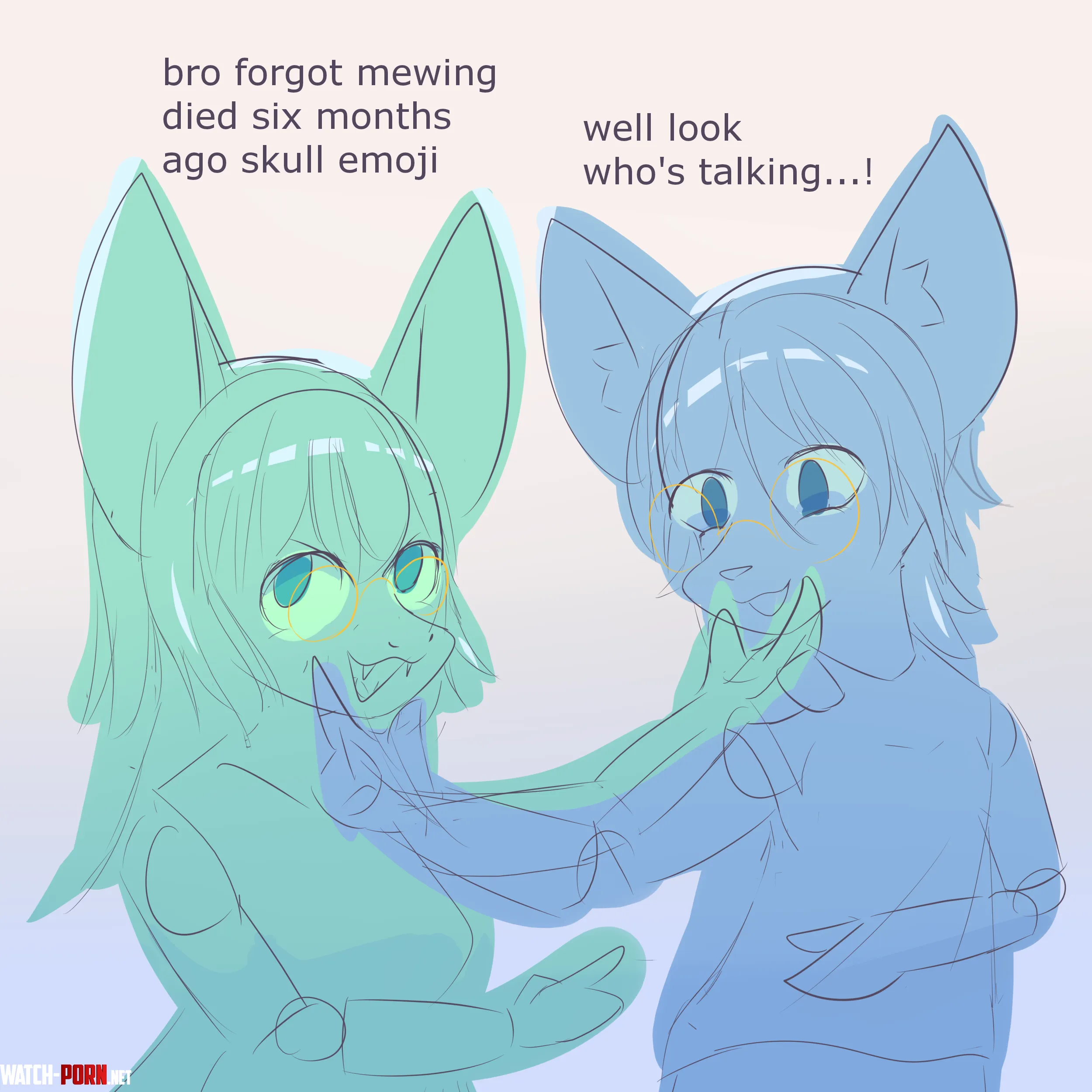 OC bro stop mewing bro its cringe bro stop it bro by Dry-Force8675