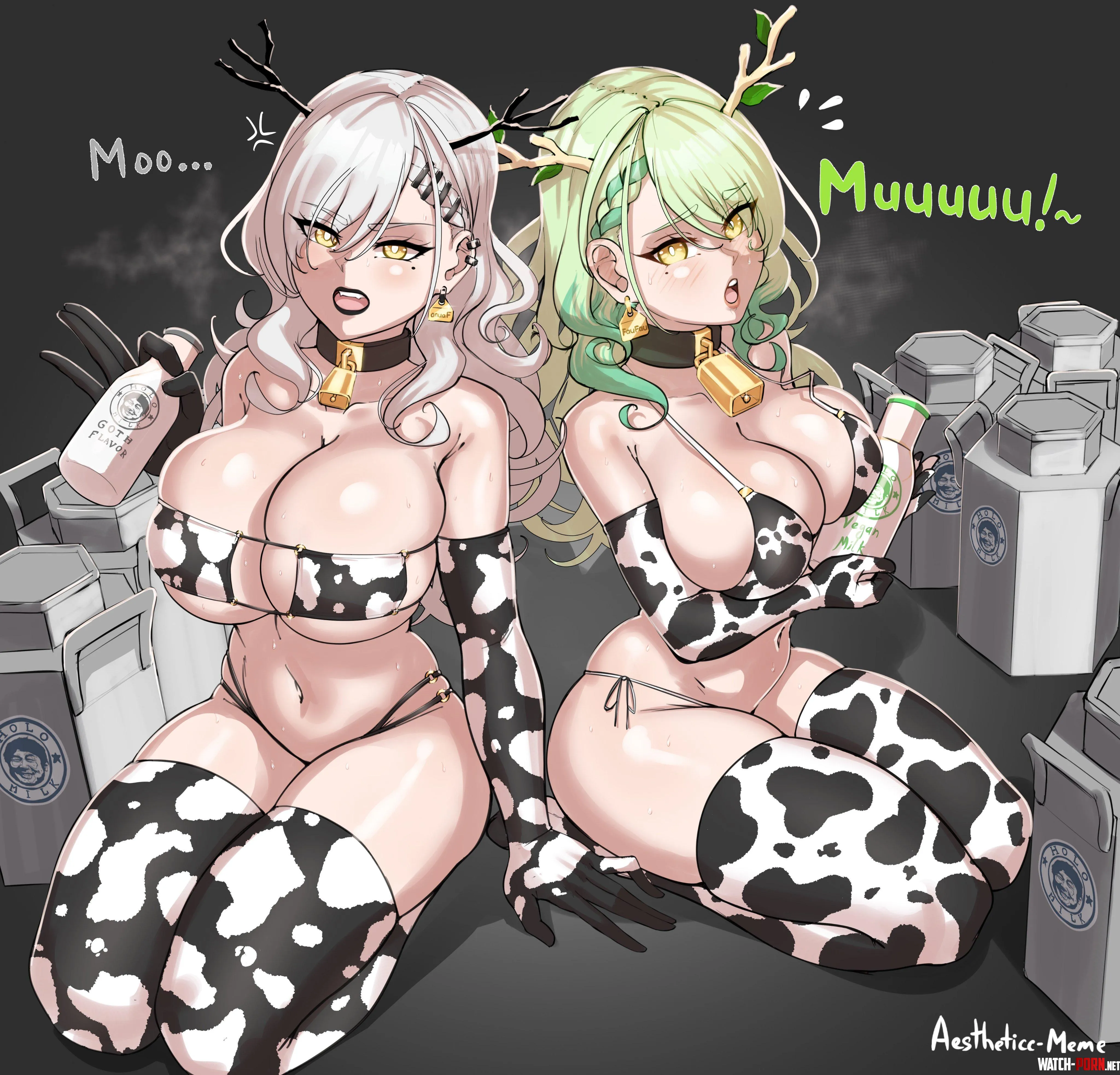 Cow Bikini Fauna Hololive by A_MASSIVE_PERVERT