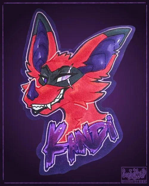 Thumbnail Uncover the Batty Smirk by scarlettwolf24 | furry
