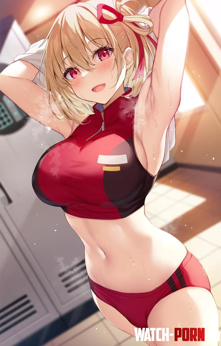 PostWorkout Chisato Lycoris Recoil by A_MASSIVE_PERVERT