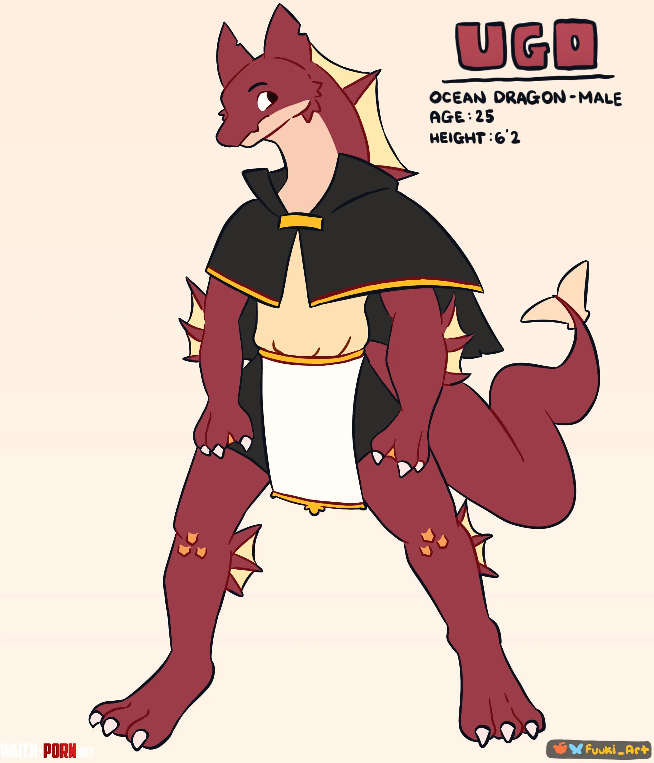 My new ocean derg boi Ugo  by Fuuki_Art