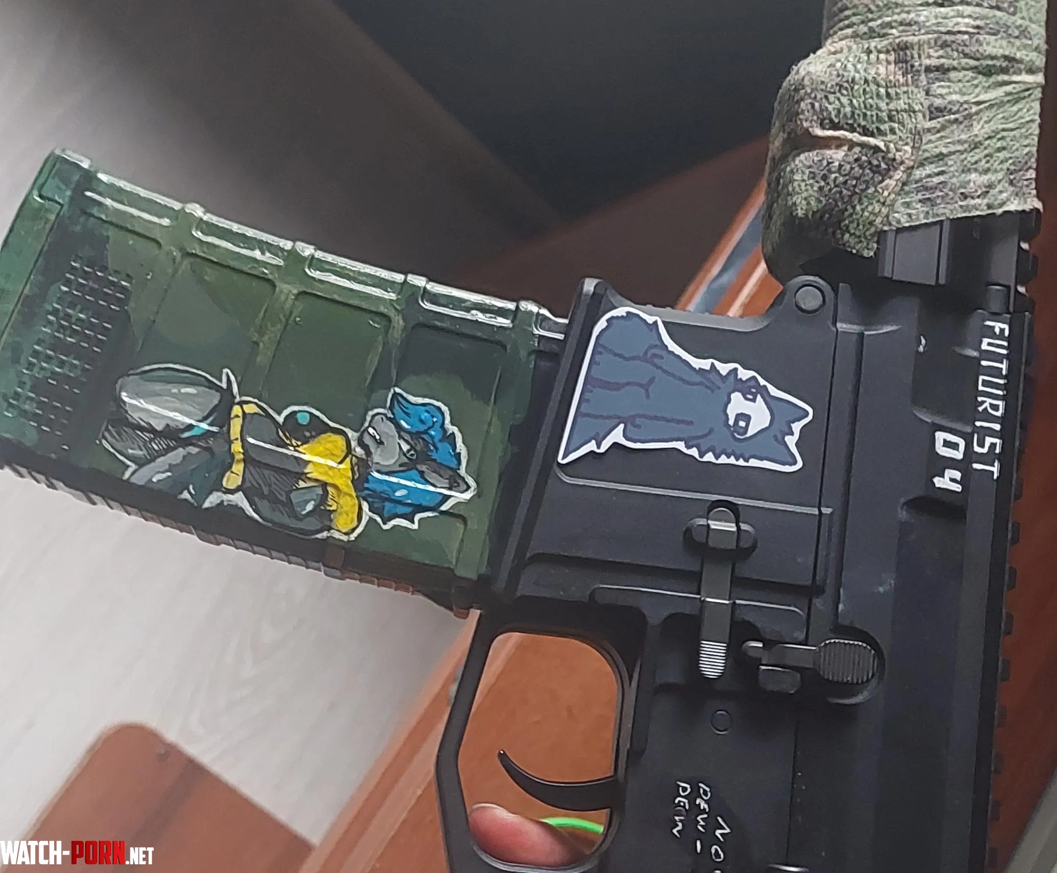 Sharky rifle original art by X AmbrisArt  by M1st4n