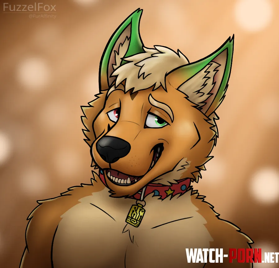 Headshot comm for a local fur by me by FuzzelFox