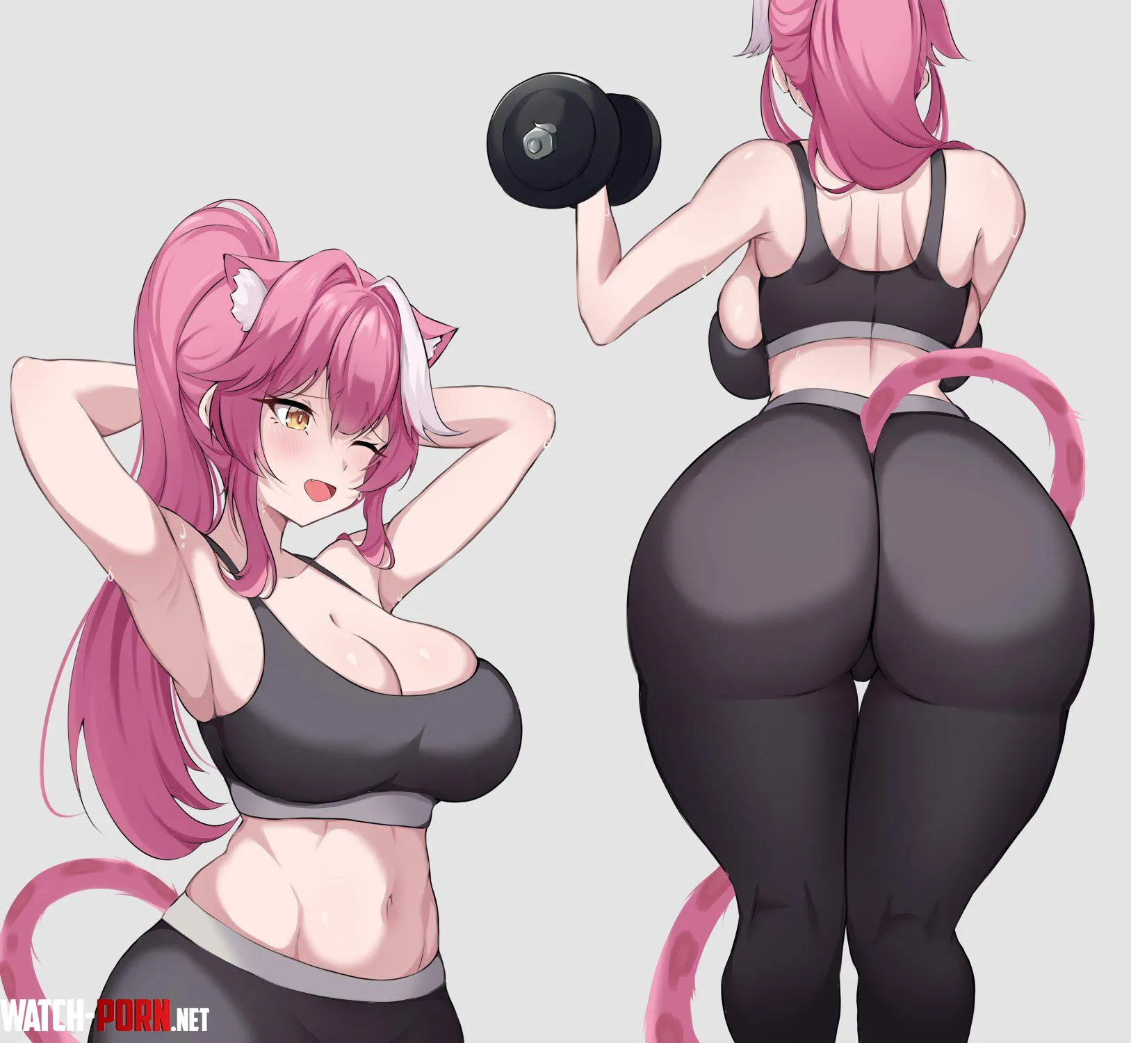 Raoras Workout Hololive by A_MASSIVE_PERVERT
