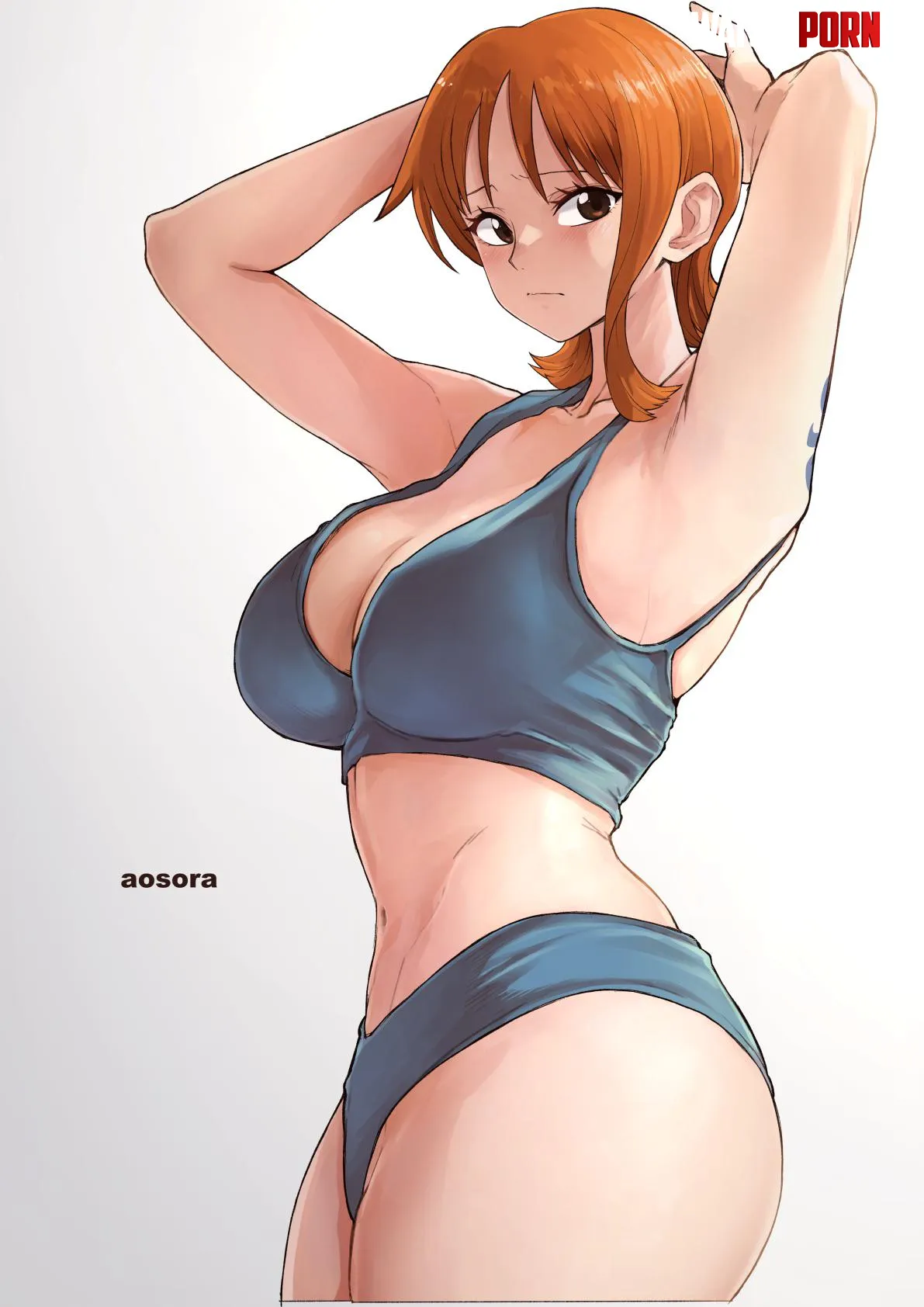 Nami in blue by ENFanatic
