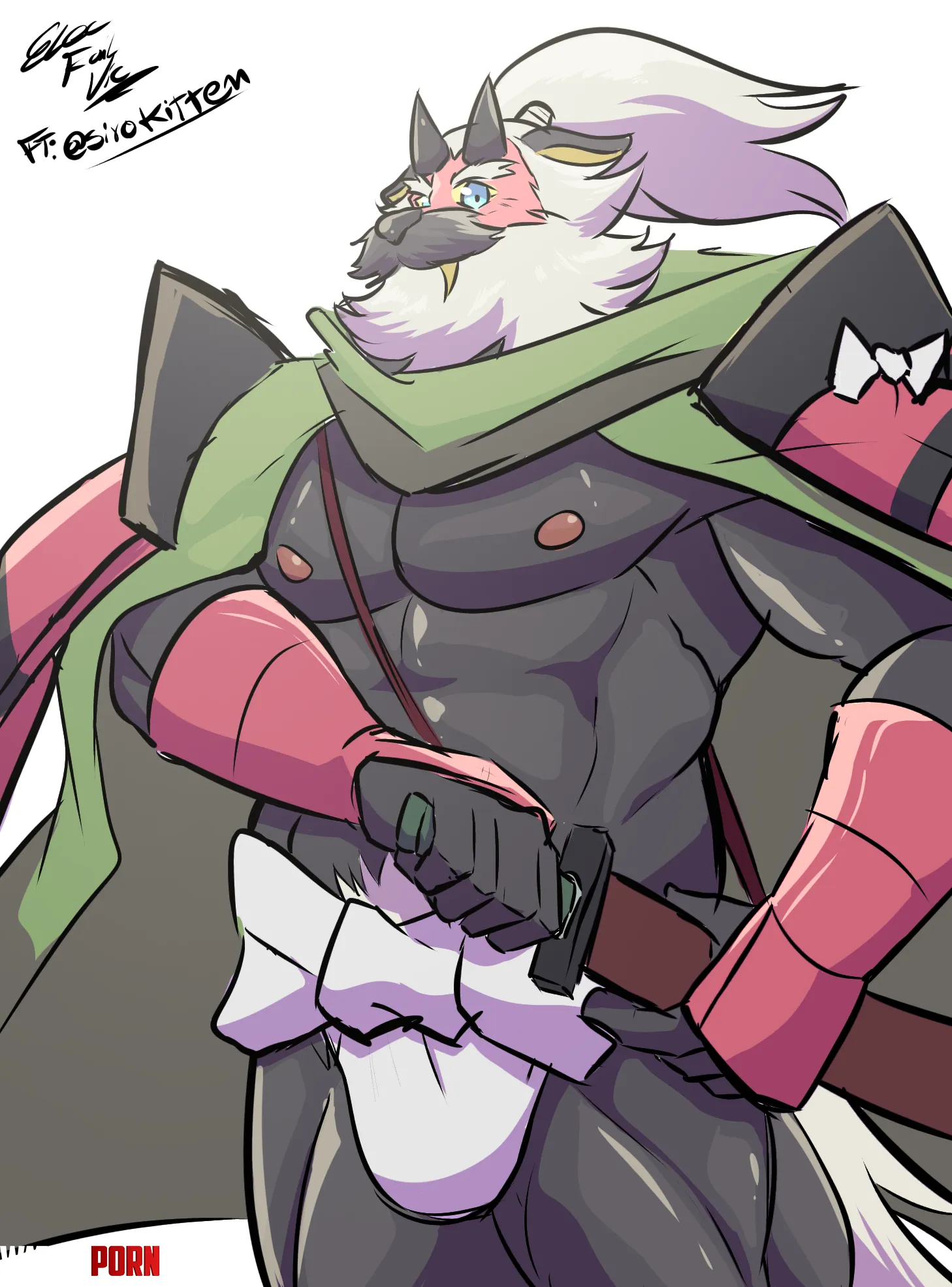 Furry Little fanart I did for Sirokitten on twitter by ElecRailVic