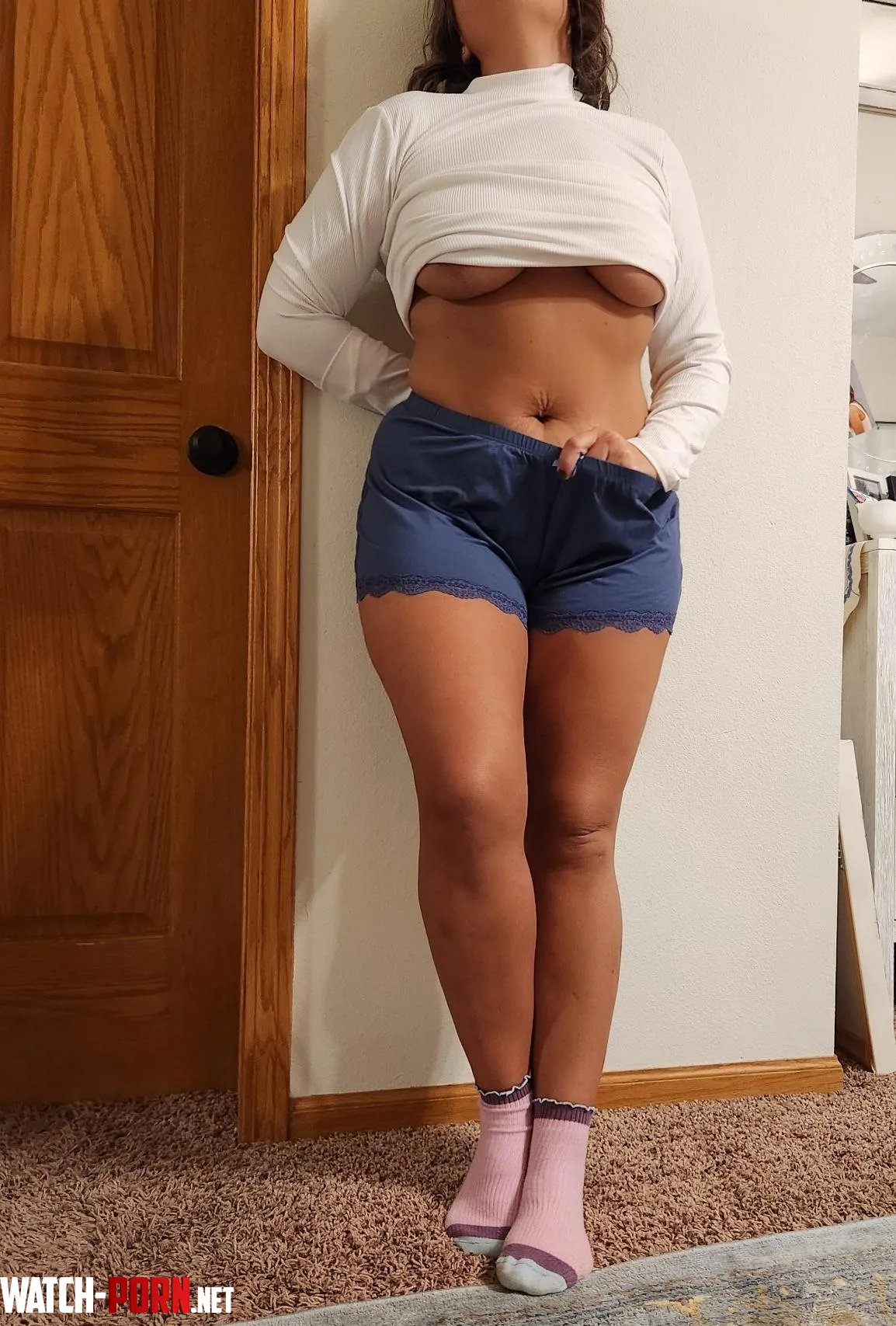 Feeling confident with my mombod undercleavage by funsized365