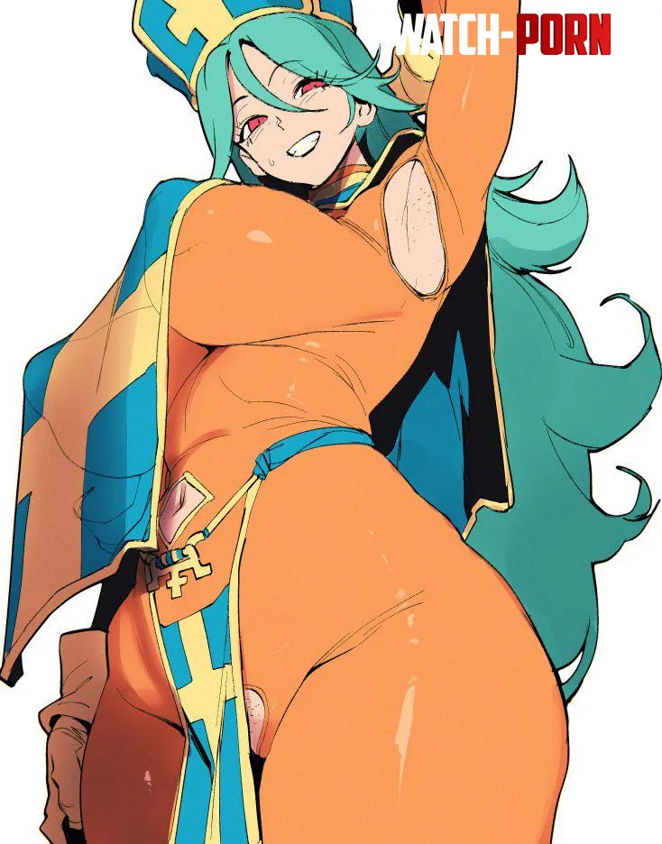 Priest with navel armpit and pussy cutouts Doxy Dragon Quest III by llamanatee