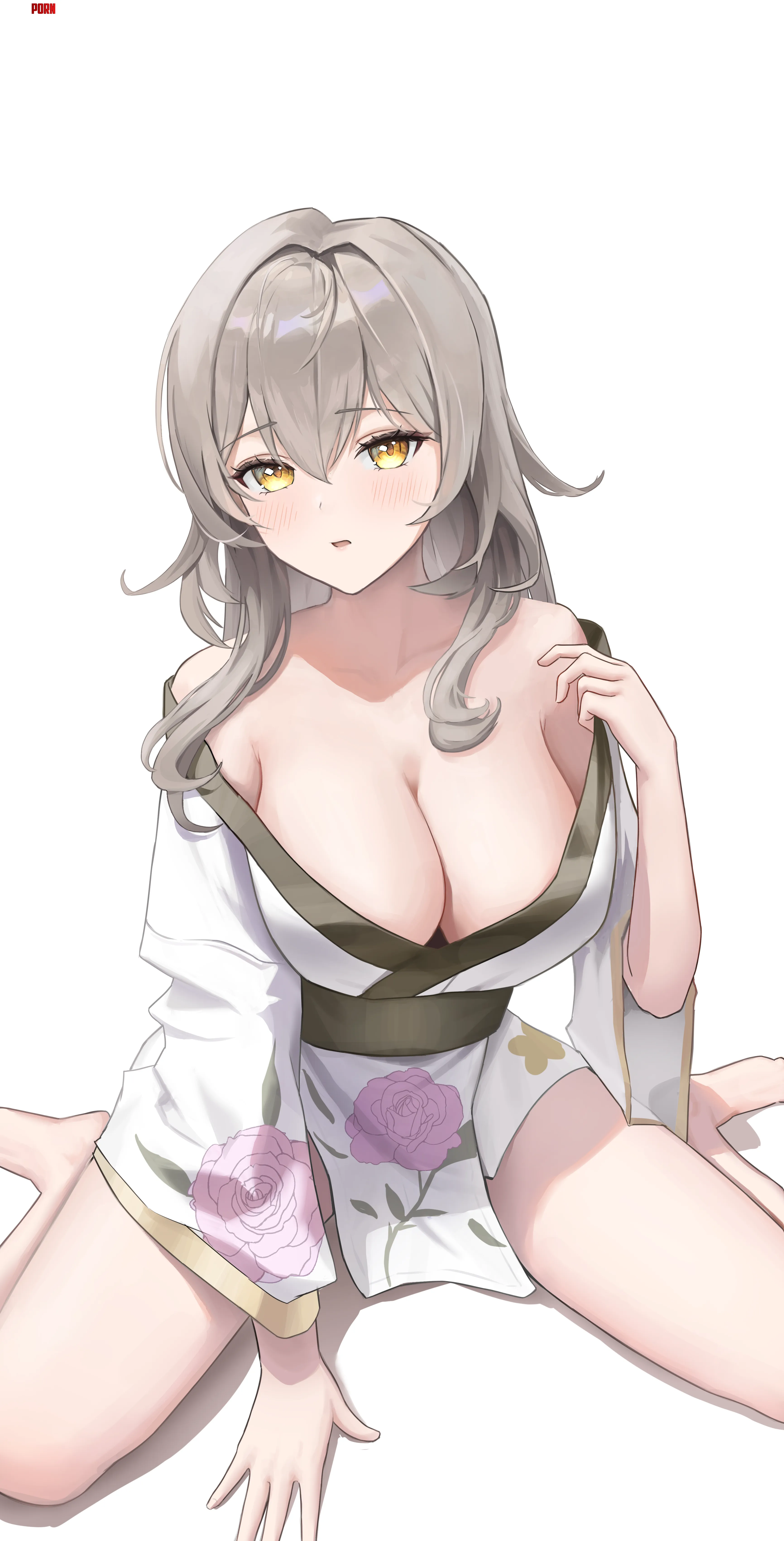 Busty kimono outfit Stelle Honkai Star Rail by marxsander2016