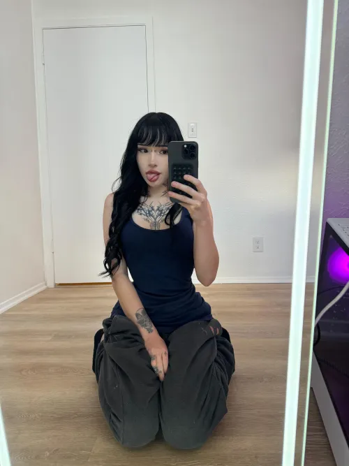 Thumbnail Feeling Cute in a Mirror Selfie by Cyber-goth