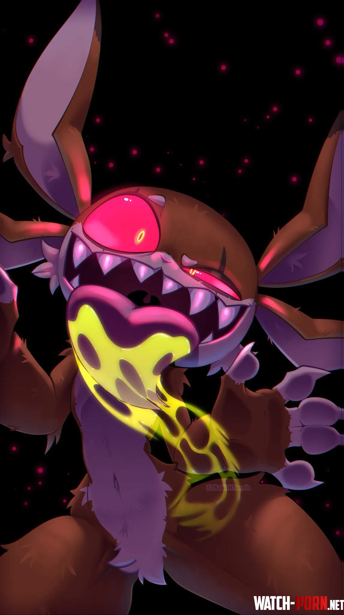 Sals licking the inside of your screen sorry Ill grab him for ya OC by 32RabbitTeeth