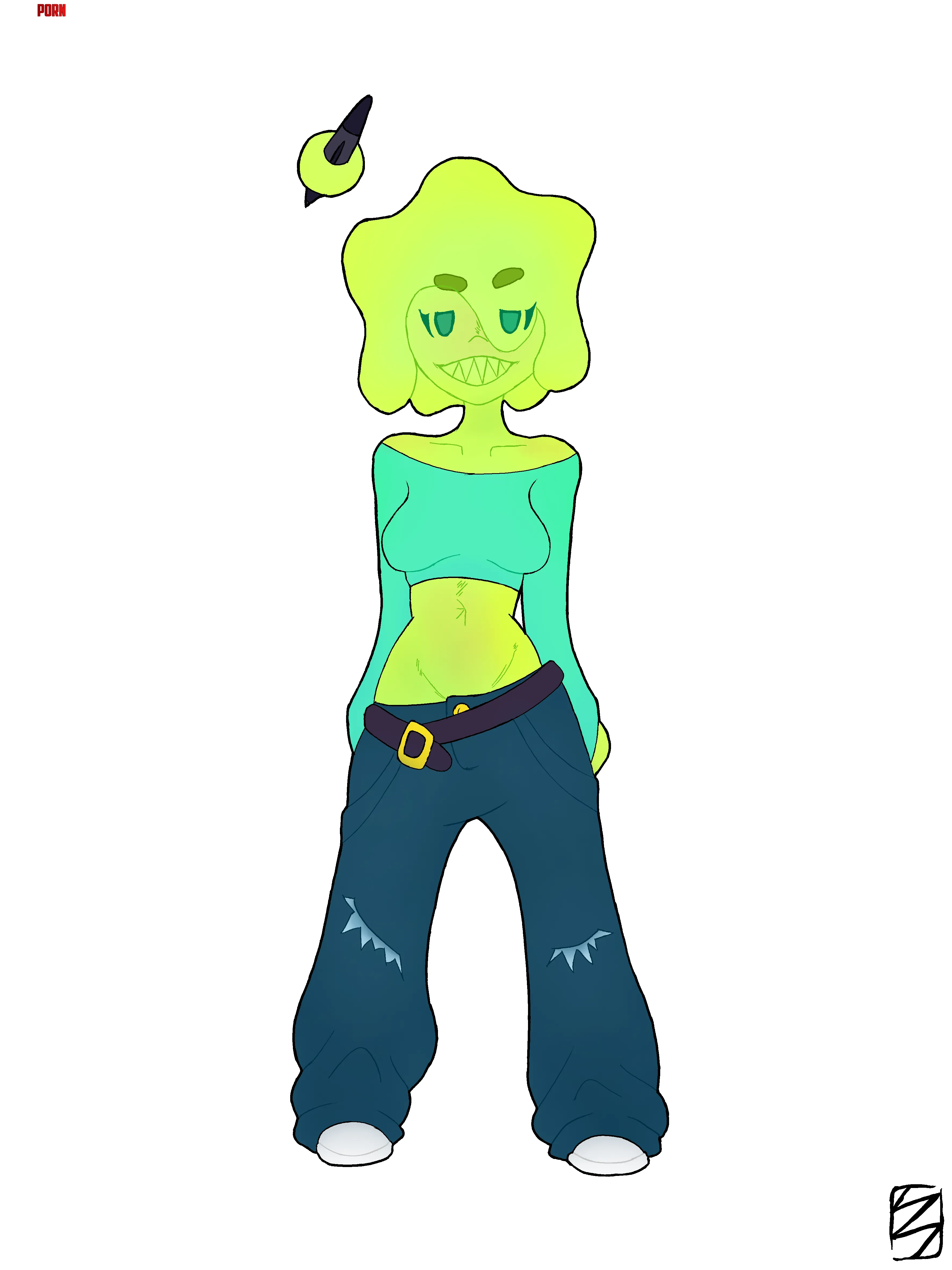 slime girl by me by Dios__Marino