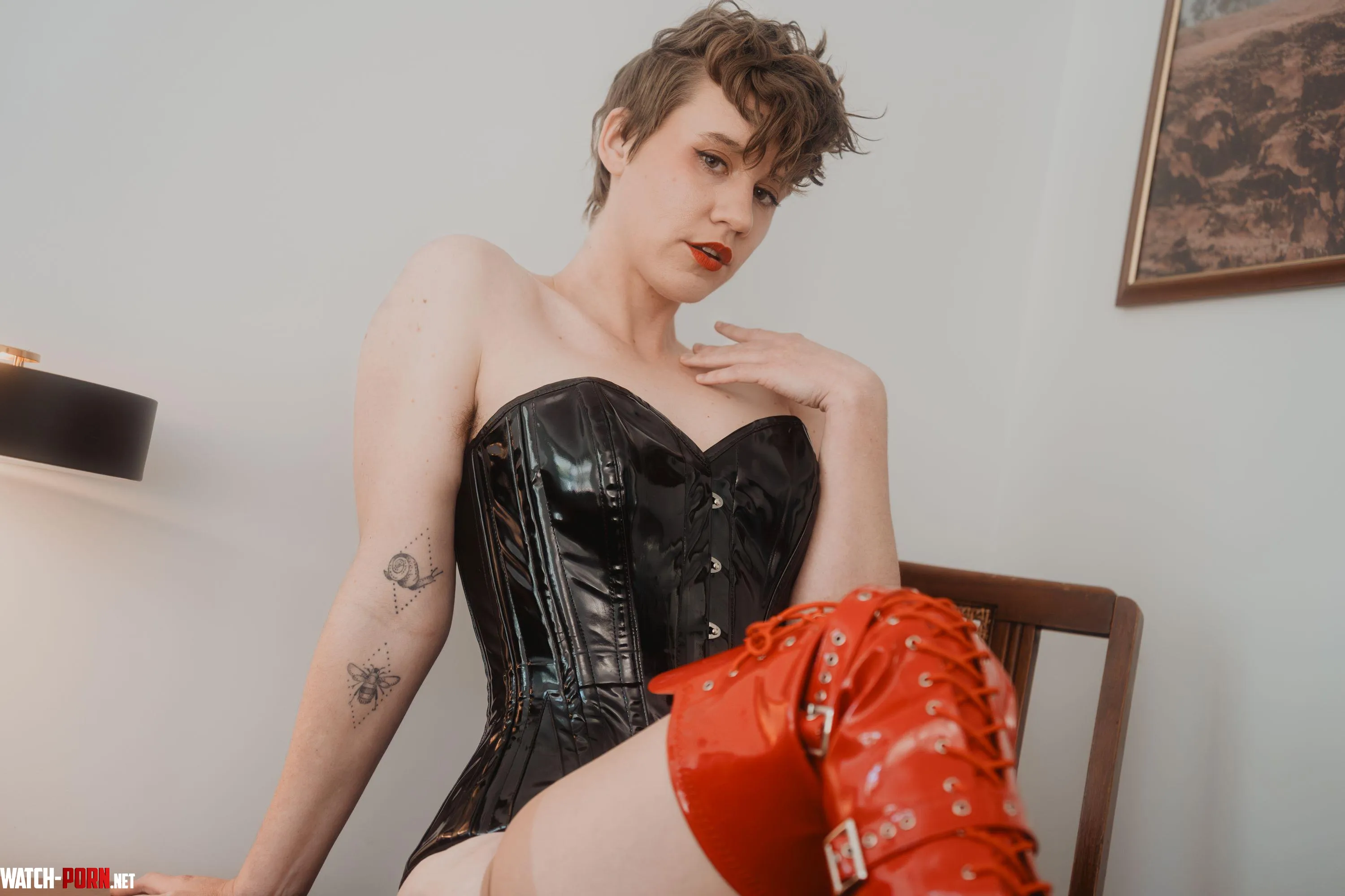 I do love the short hair and corset combo dont you by DonnaMaeTrichs