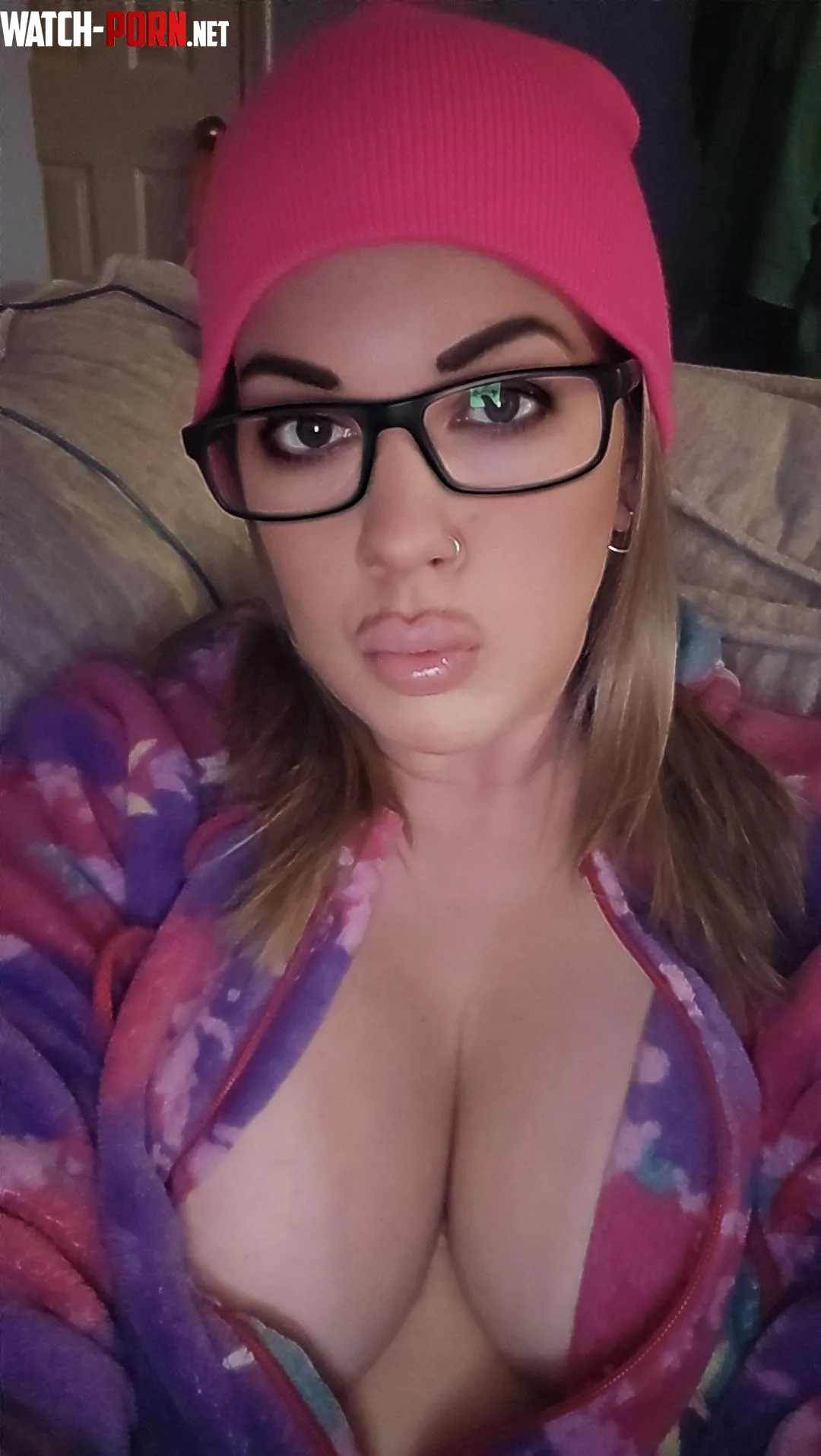 Chilly night cleavage in onesie  by Hotnursefla