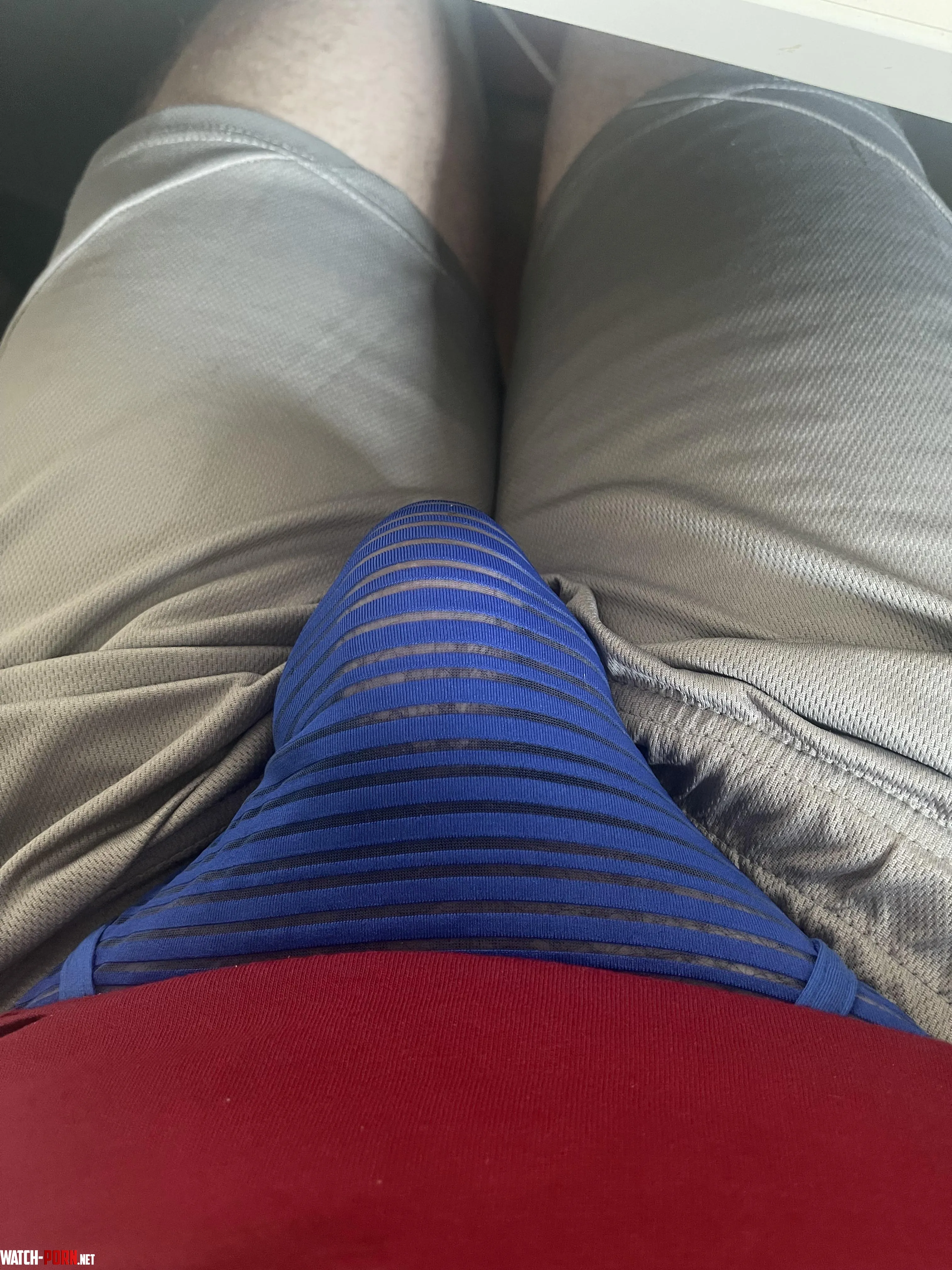 Bulging in my sheer jockstrap  by jockstrapkink