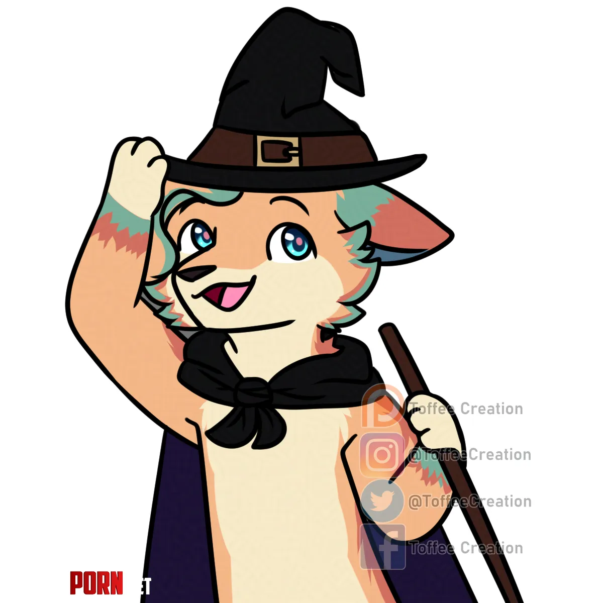 A little Witch D YCH Work by ToffeeCreation