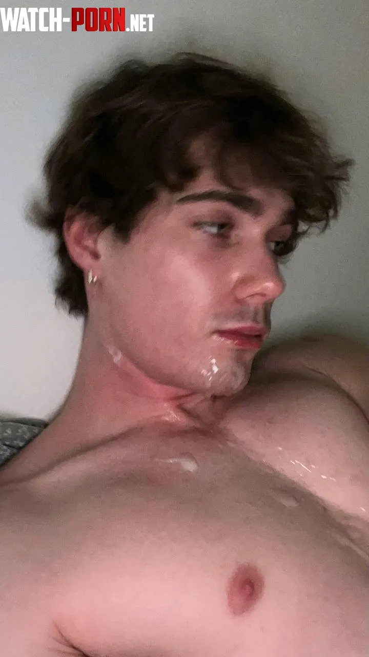 accidentally shot my face when cumming  by nikolalol