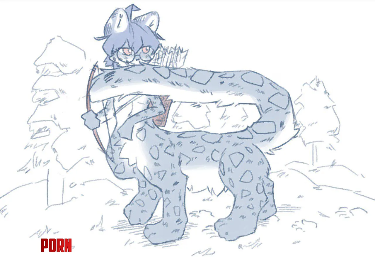 Centaur Snow leopard by appletechgeek