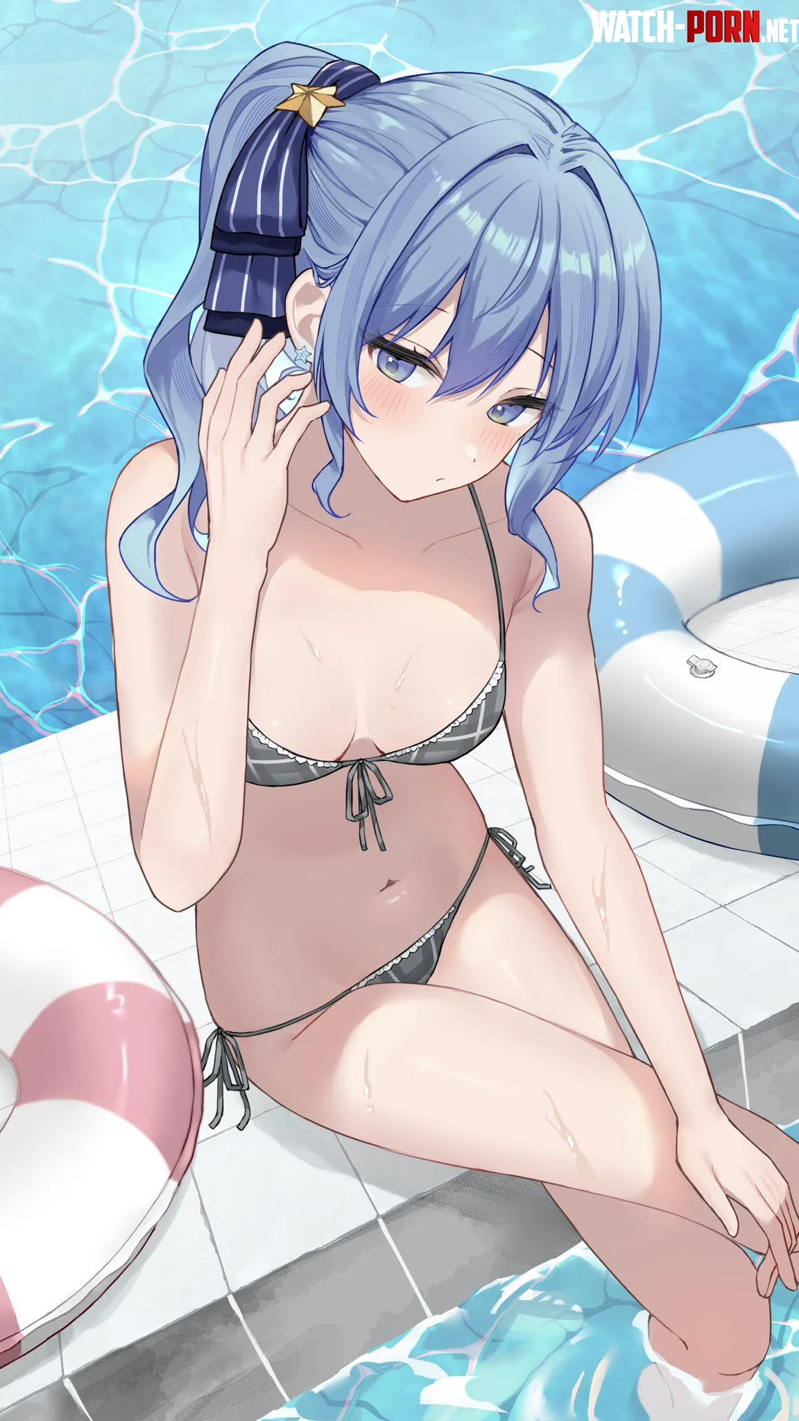 Suisei By The Pool Hololive by A_MASSIVE_PERVERT