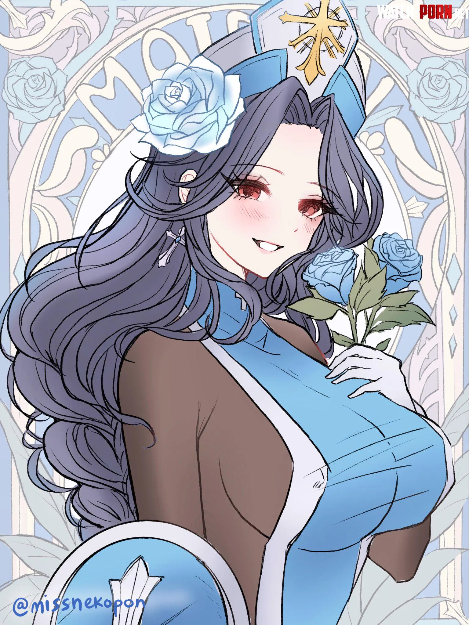 Maiden Ice Rose Nikke by berry2571