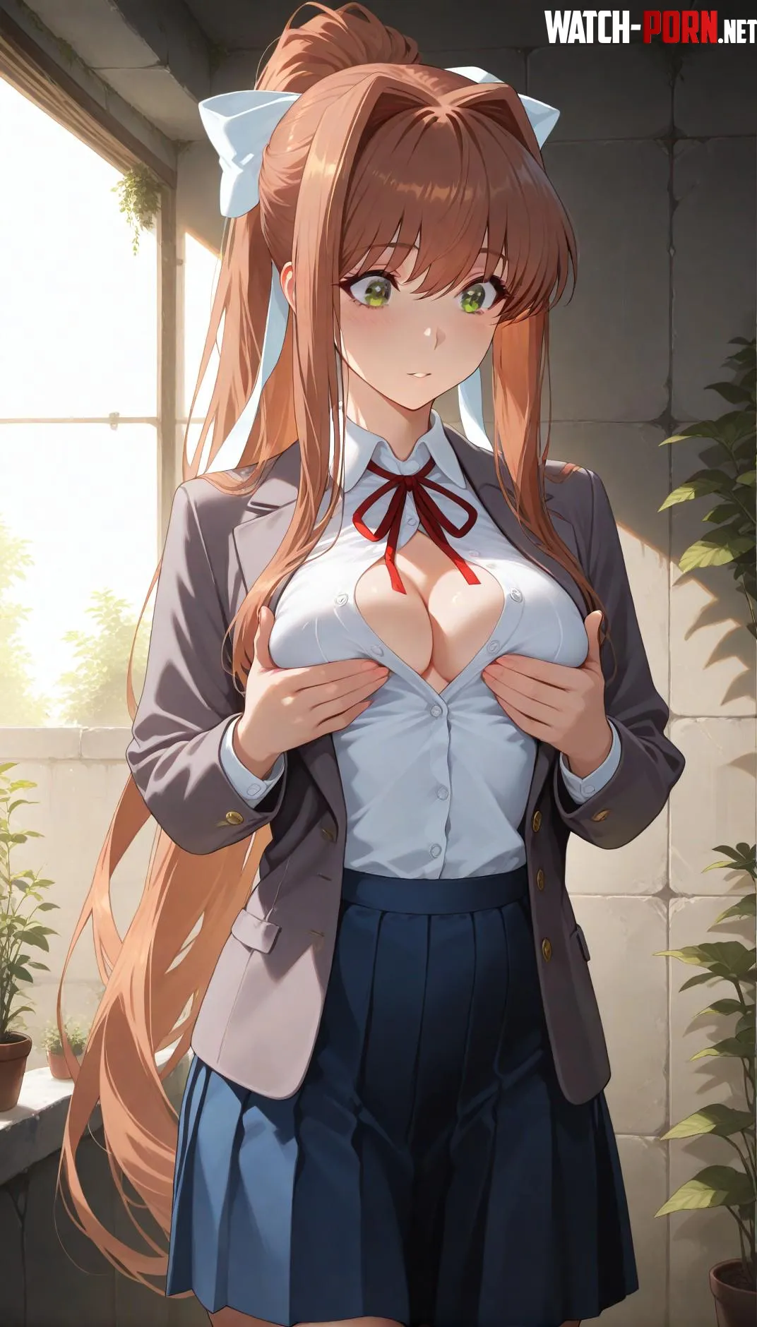 Monika When did they get this big Generated with Yodayo AI by Hillvegxn