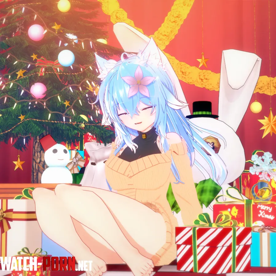 Christmas Cat Girl by AgentX2134