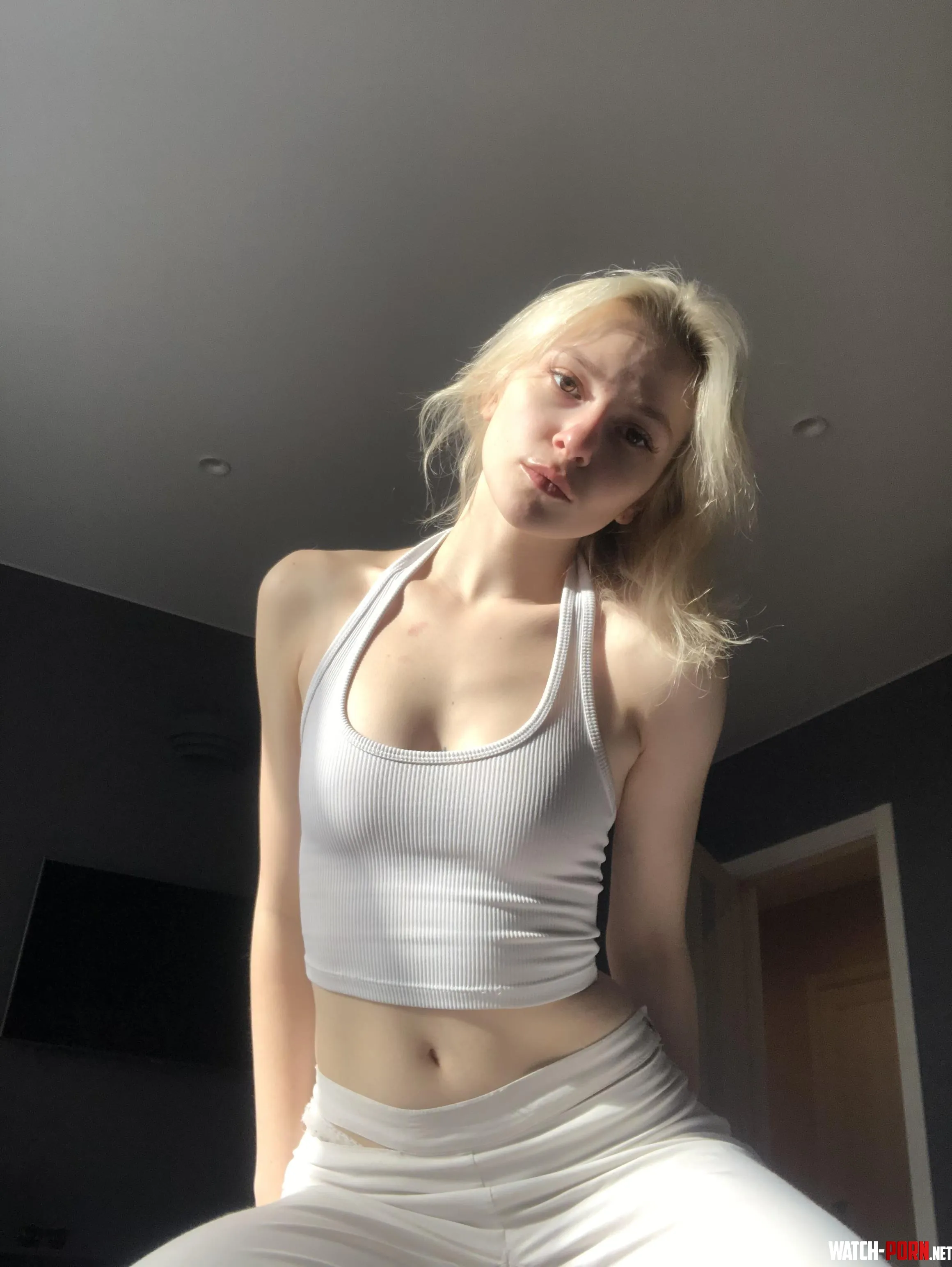 white top on a blonde by Lusty_Slattern_Lucy