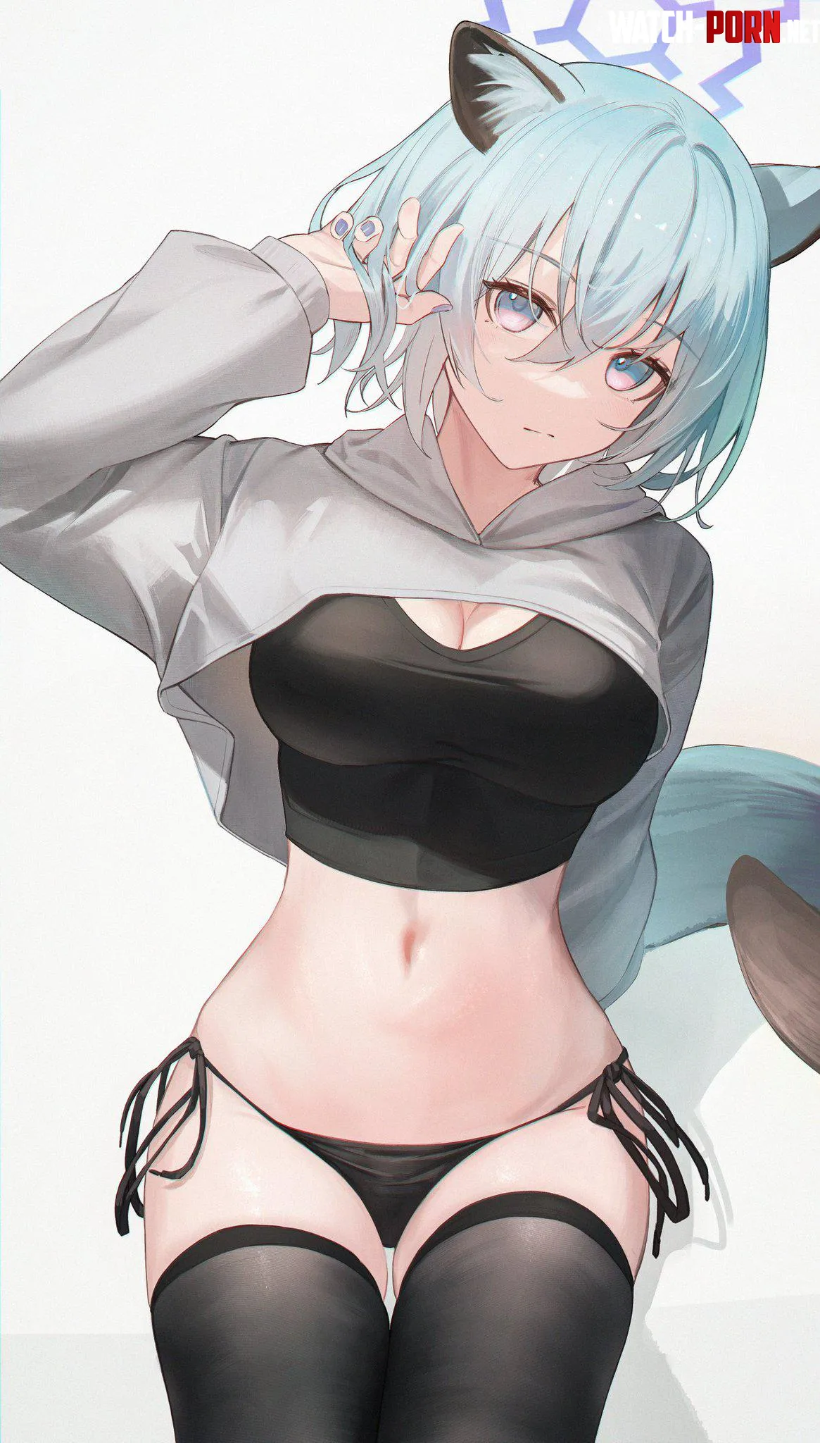 Shigures delicious midriff Blue Archive by marxsander2016