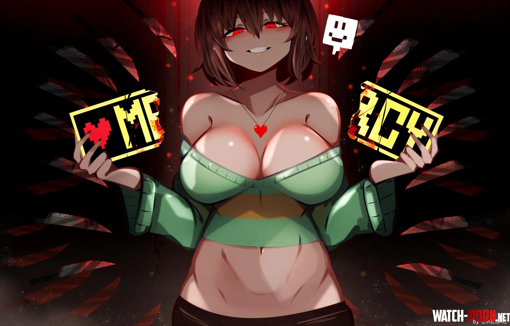 Big ol Chara breaks the mercy button Artwork by Likesac by Mehmet595