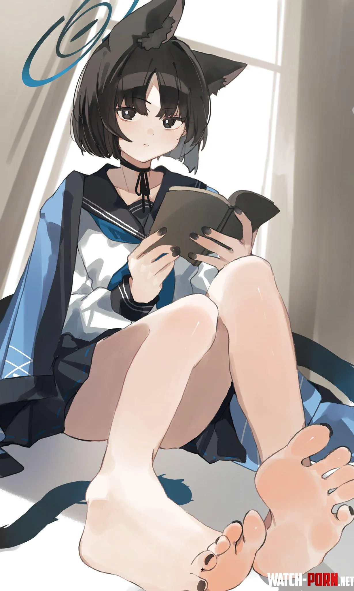 Kiryuu Reading A Book Blue Archive by A_MASSIVE_PERVERT
