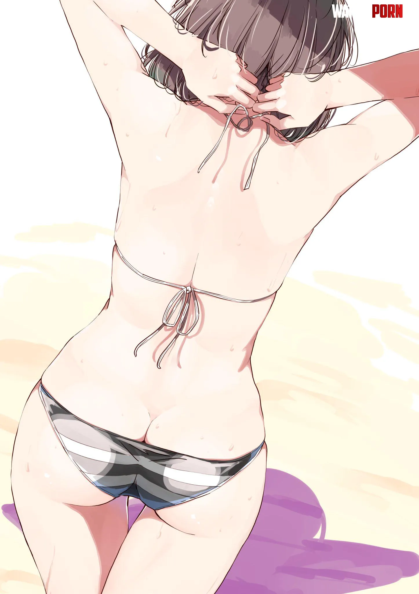 An original characters bikini backside by LafterMastr