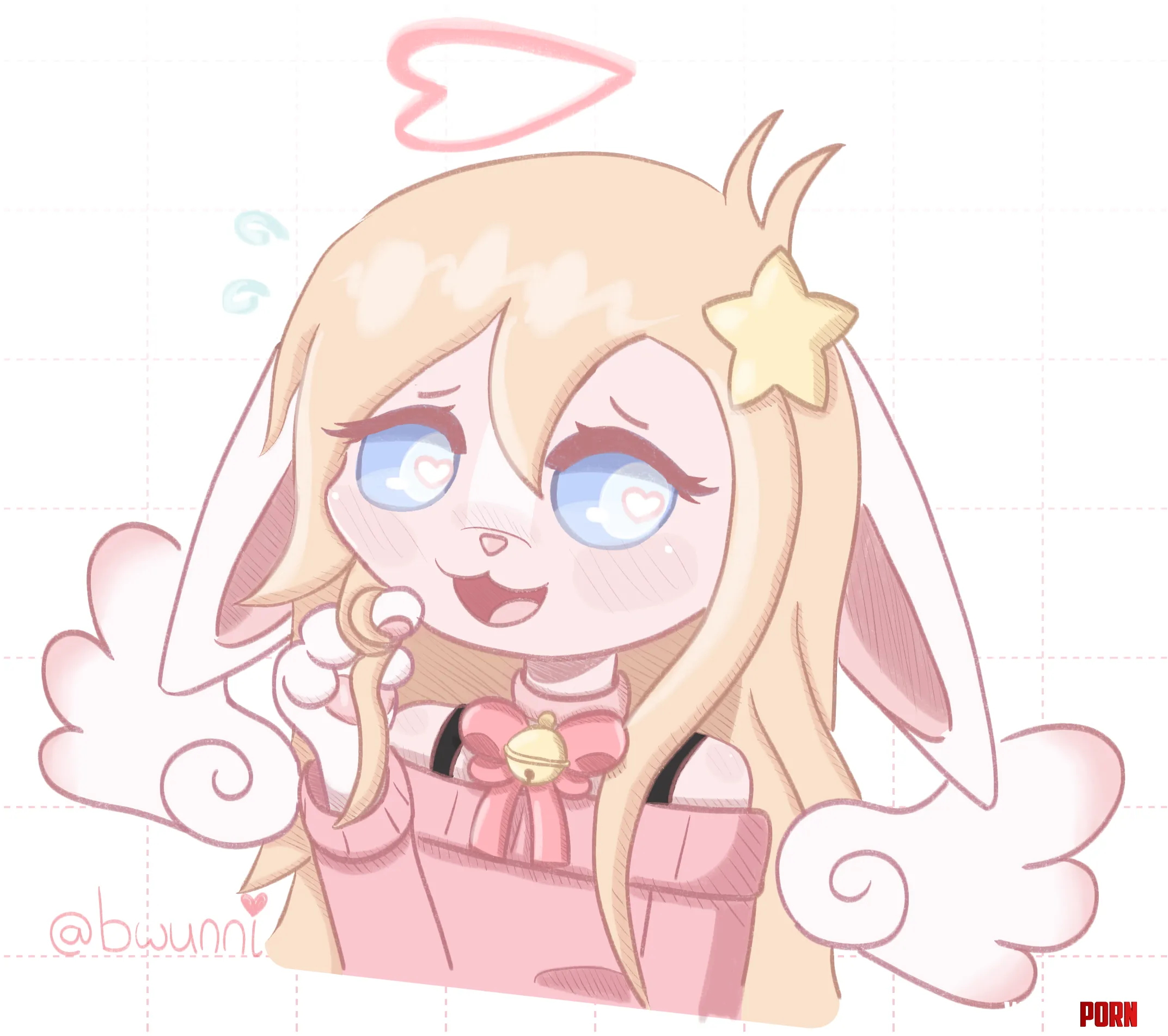 sorry she gets nervous when people call her cute art by me by bunnyshy