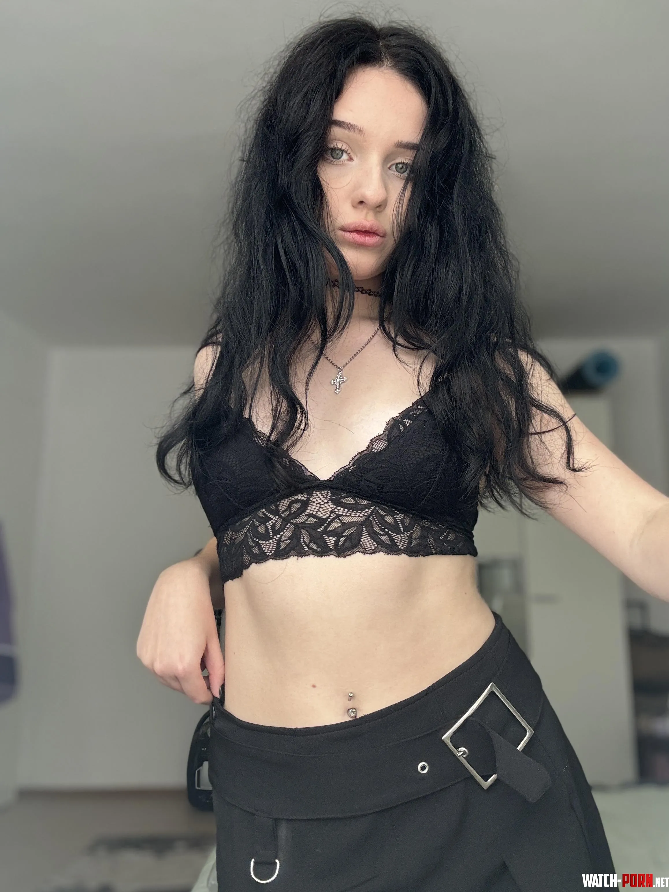 one of my favorite pieces in my closet is this black lace top by IvoryMolo