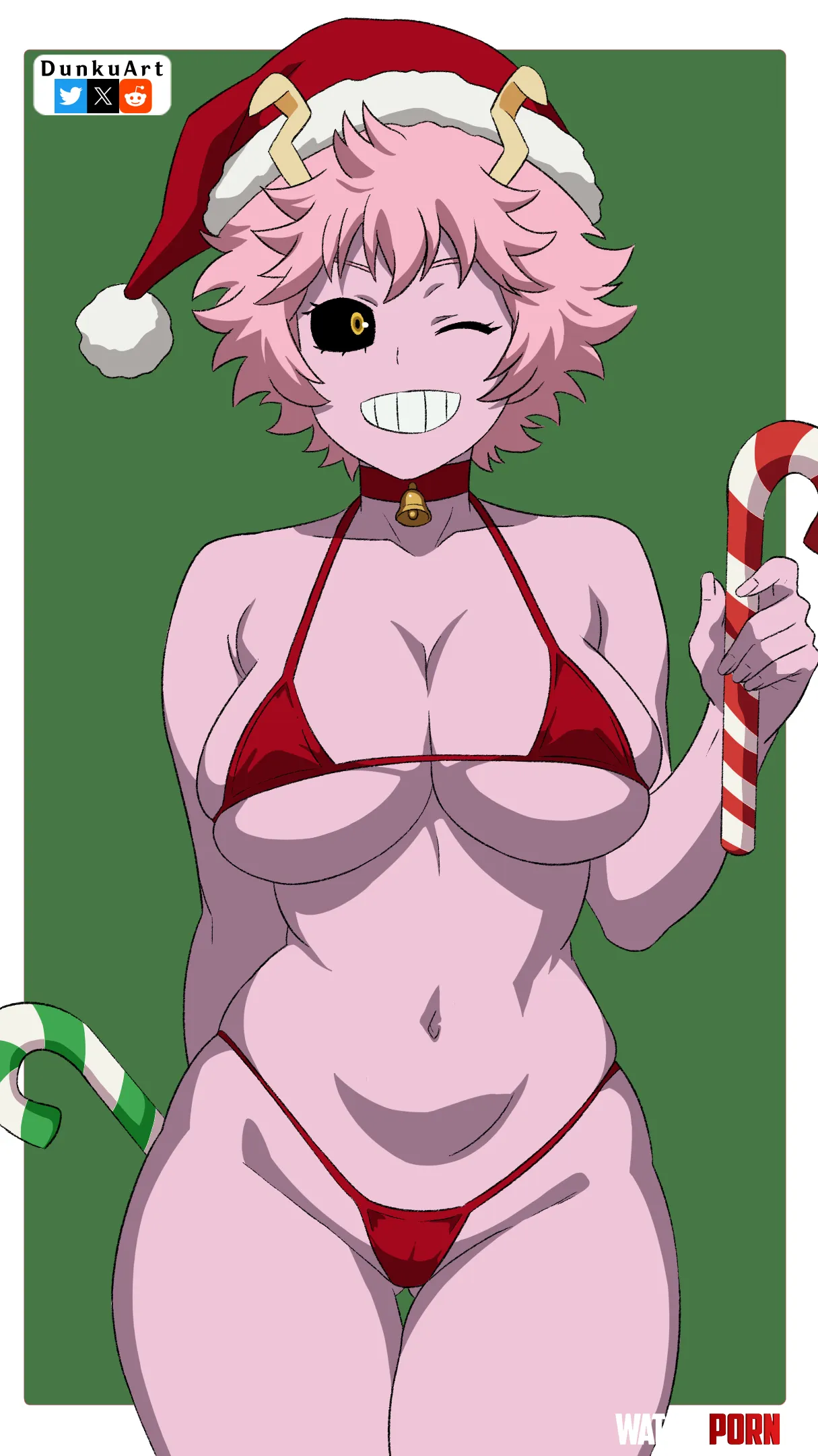 Mina is Ready for the Holidays DunkuArt by DunkuArt