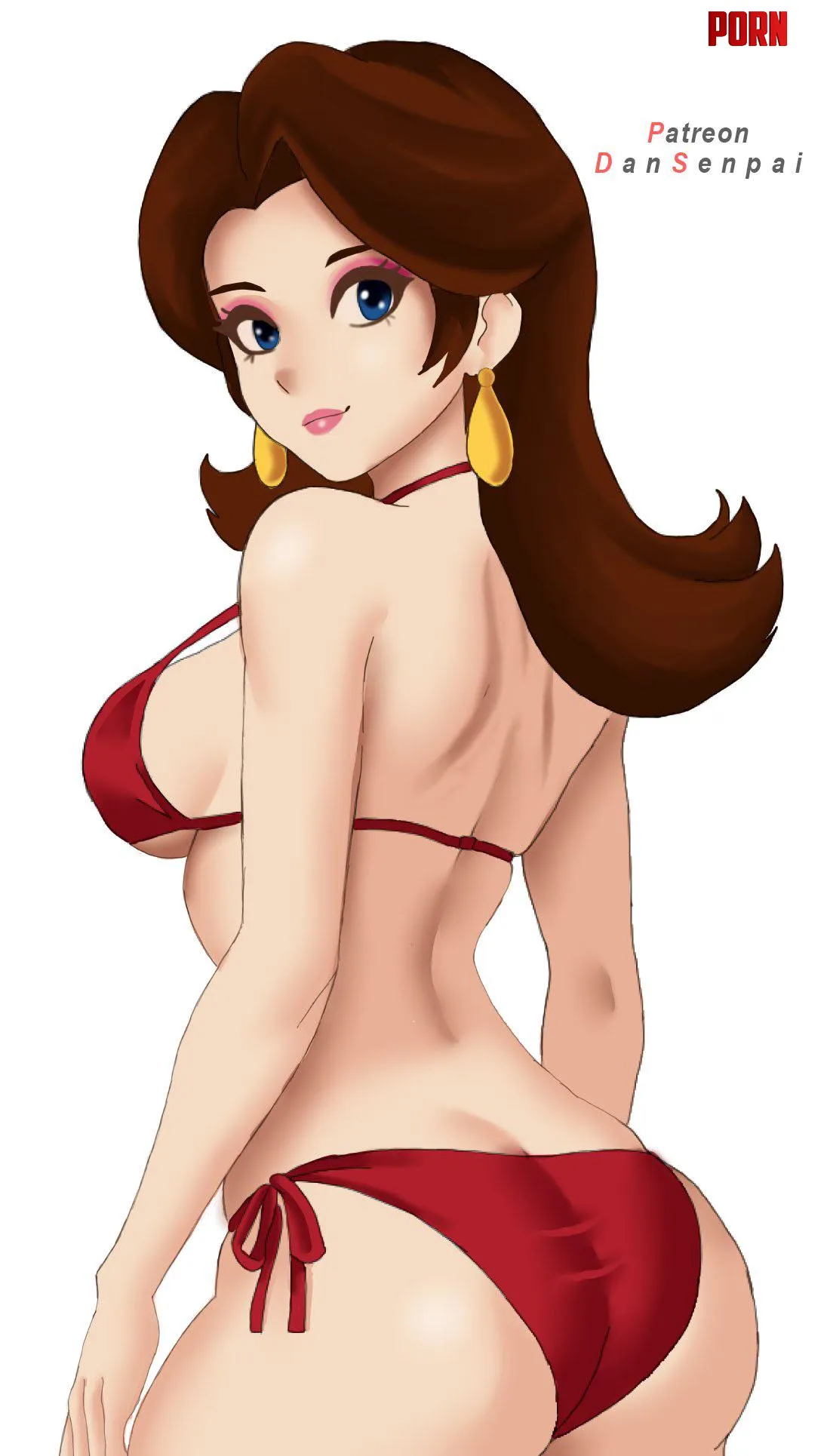 Pauline From Behind DanSenpai Super Mario Bros by A_MASSIVE_PERVERT