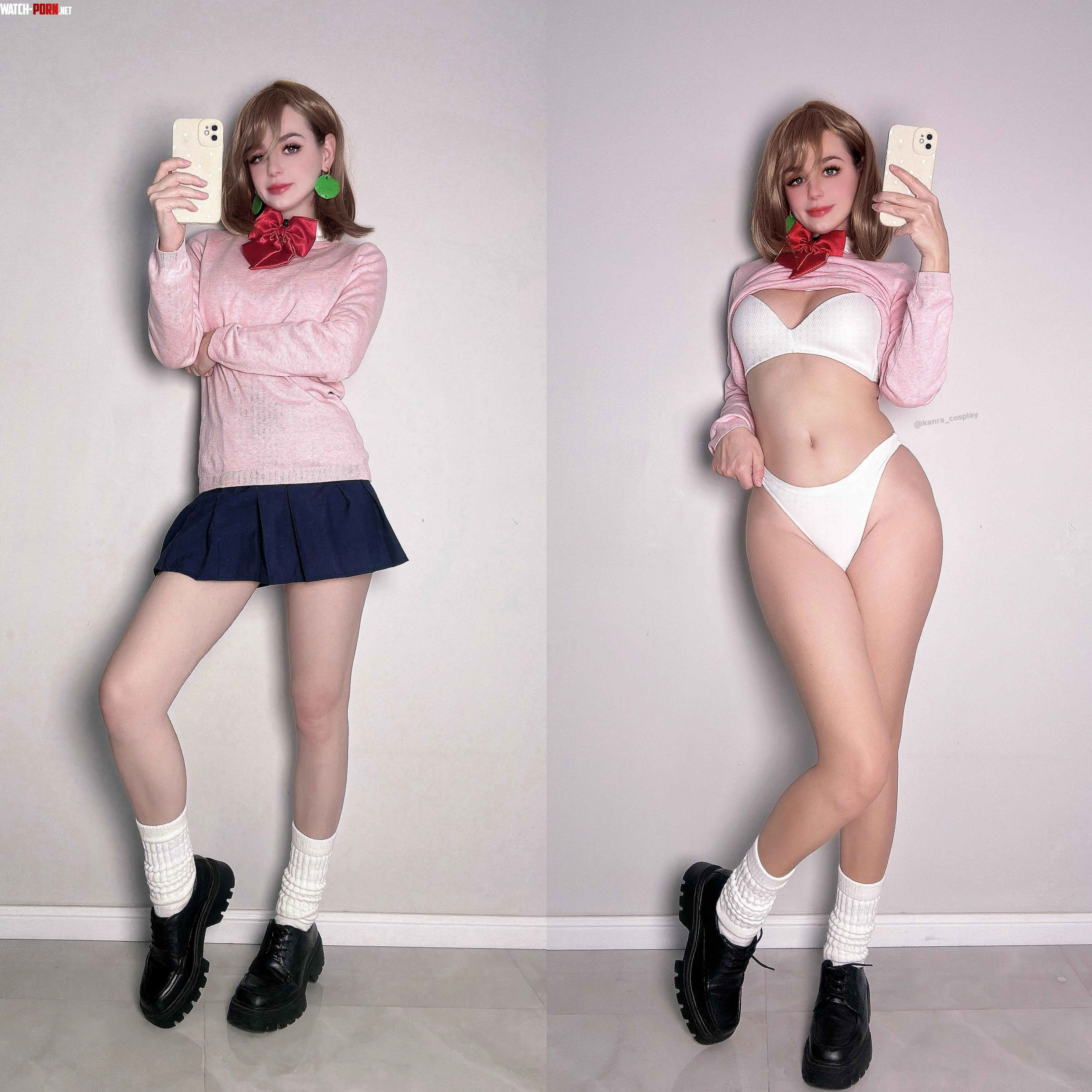Momo Ayase in cosplay or without Kanracosplay Dandadan by Kanra_Cosplay