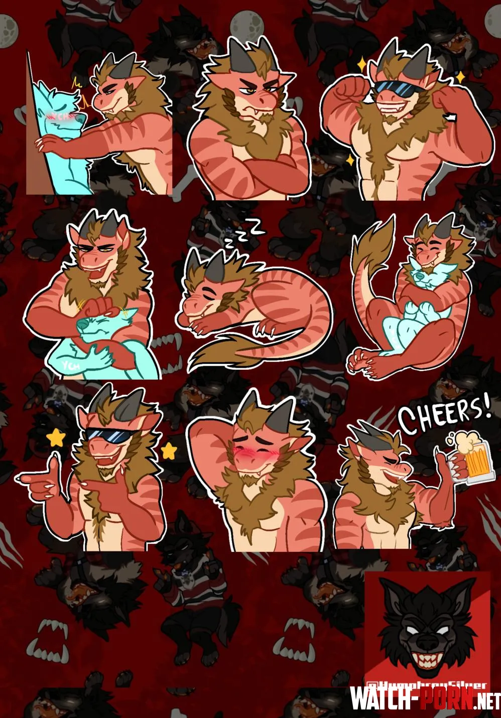 Sticker commission finished  by princesilver05