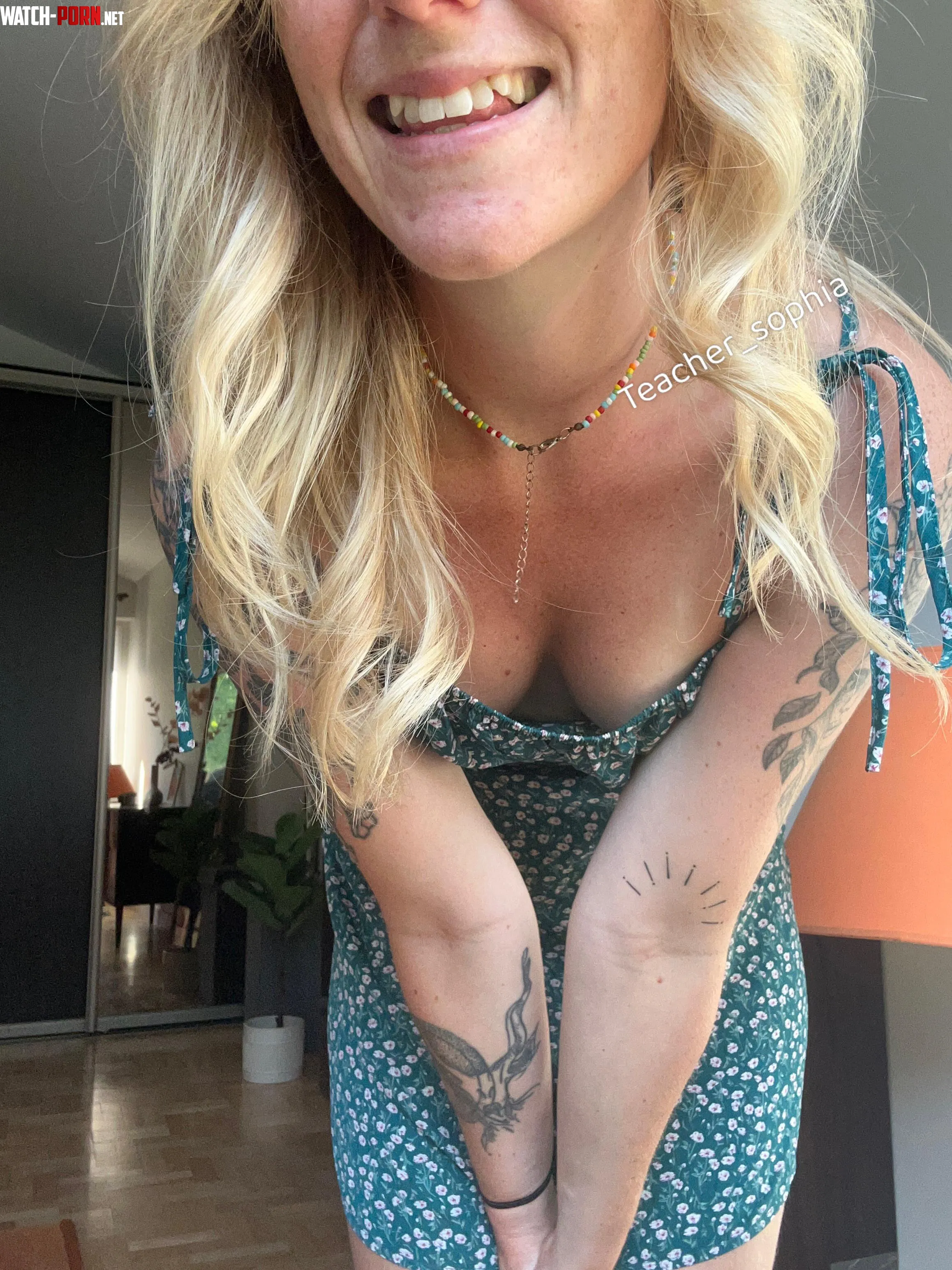 Tiny tits does the best downblouse  by Teacher_Sophia