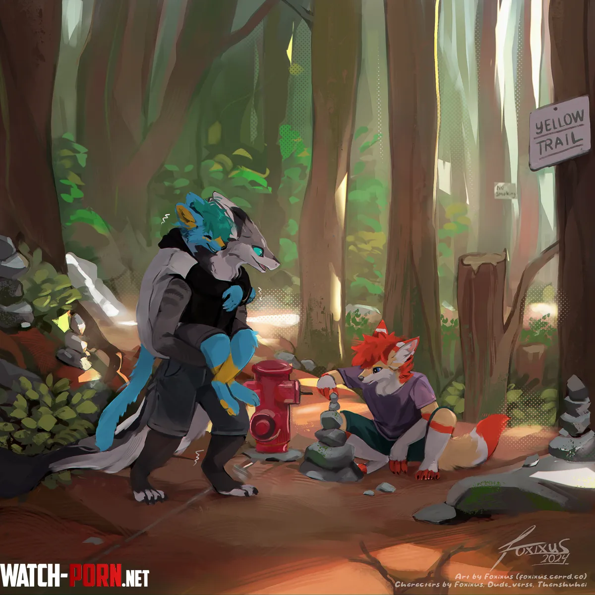 Love these three cuties art by Foxixus by Bonkers_Reee