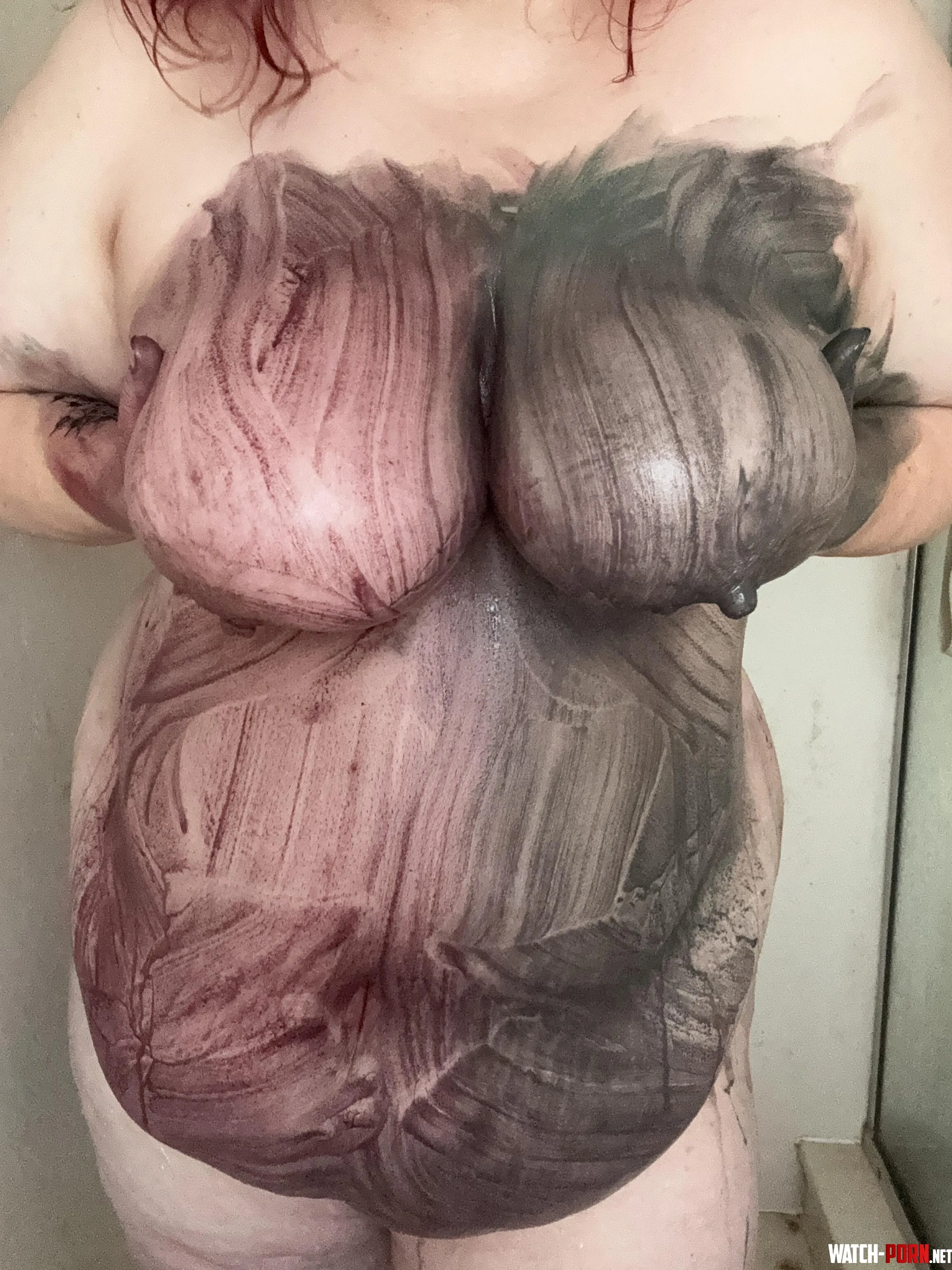 Playing with paint this morning Theres still room for your paint by cosmiccassidy4