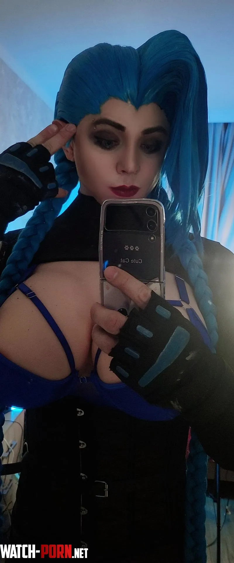 Jinx cosplay by Frame  by Embarrassed_Hand_693