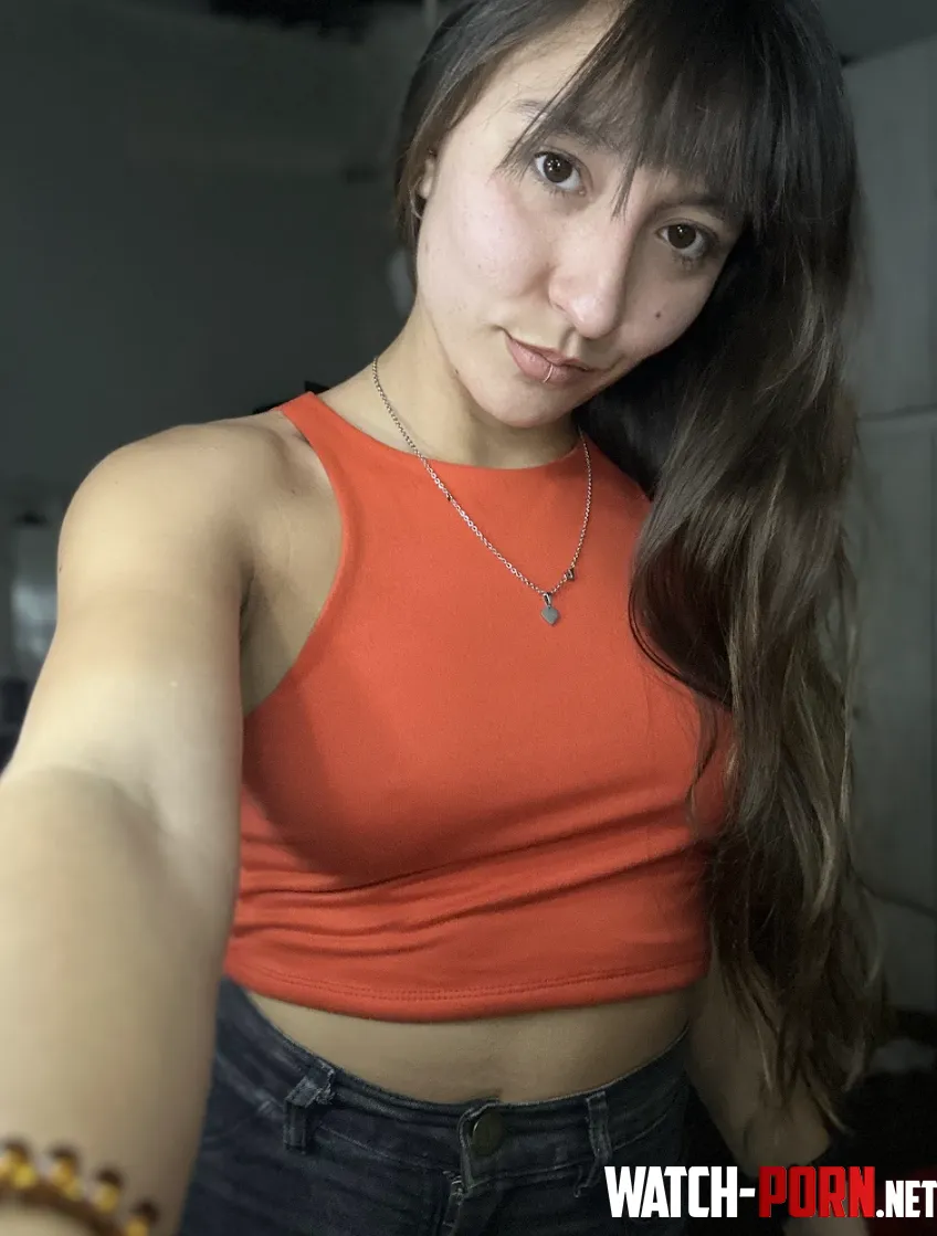 Selfie I took a few hours back in my new fav crop top by GardeningJenny